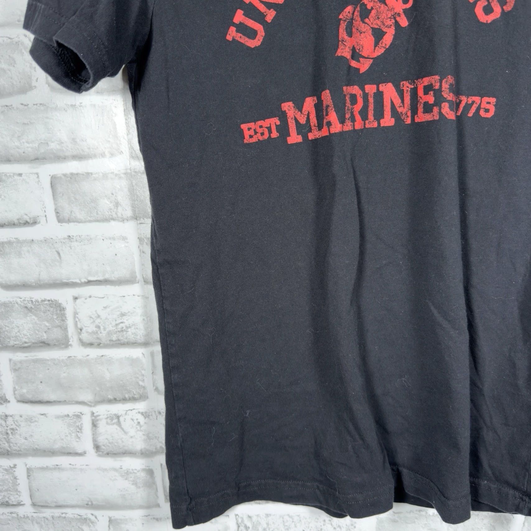 Vintage Grunt Style Black USA Graphic Tee Mens Size M Size US M / EU 48-50 / 2 - 3 Thumbnail