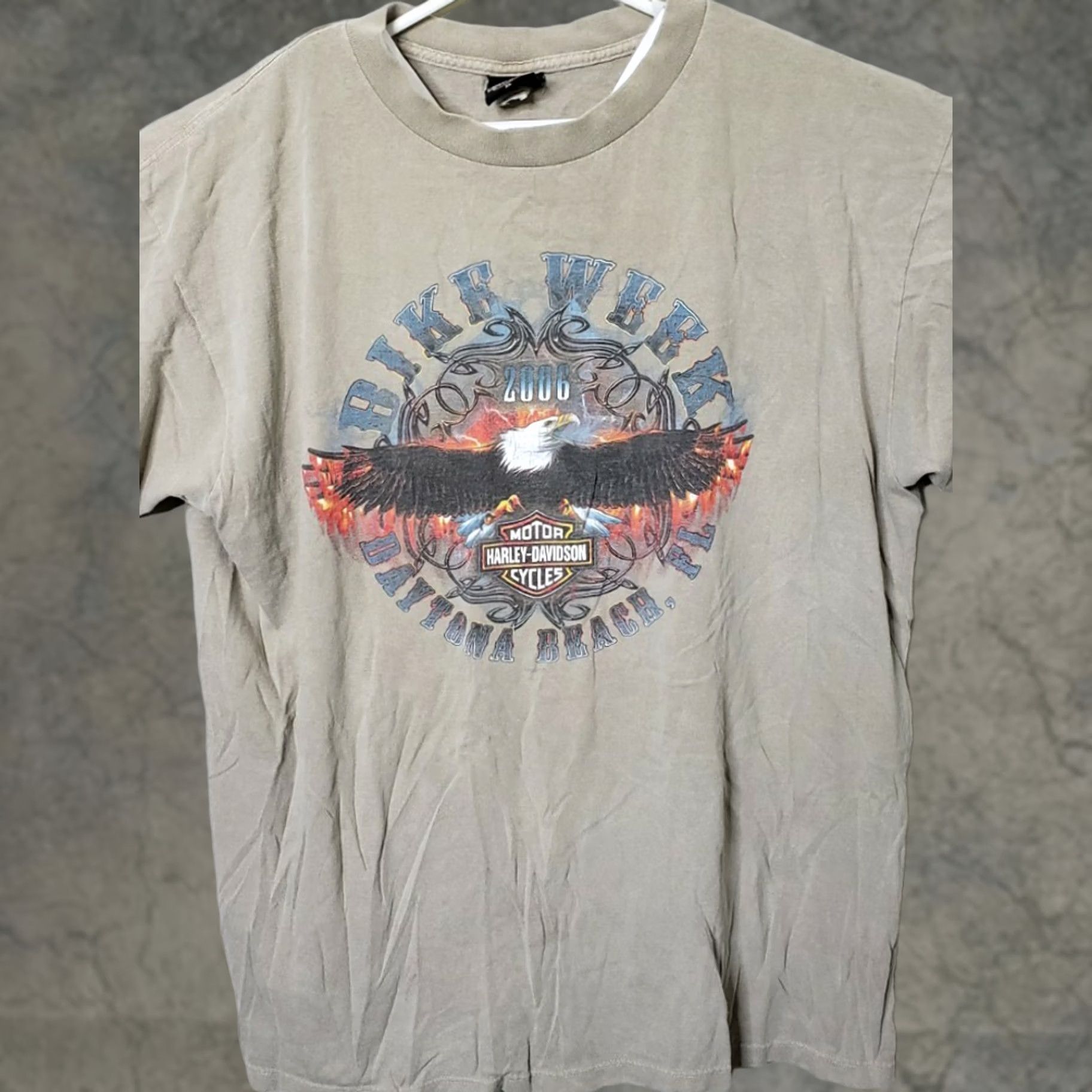 Harley Davidson Harley-Davidson T-Shirt Harlej-Davidson Bruce Rossmeyer's Daytona Solid Short Sleeve Crew Neck XL Black Men Motorcycle EUC Size US XL / EU 56 / 4 - 1 Thumbnail