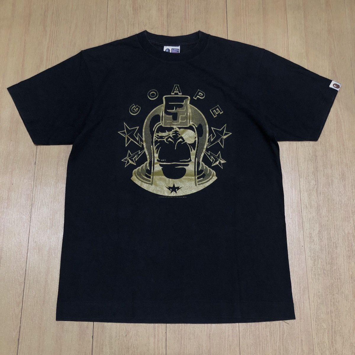 image of Bape Go Ape General Tee in Black, Men's (Size Medium)