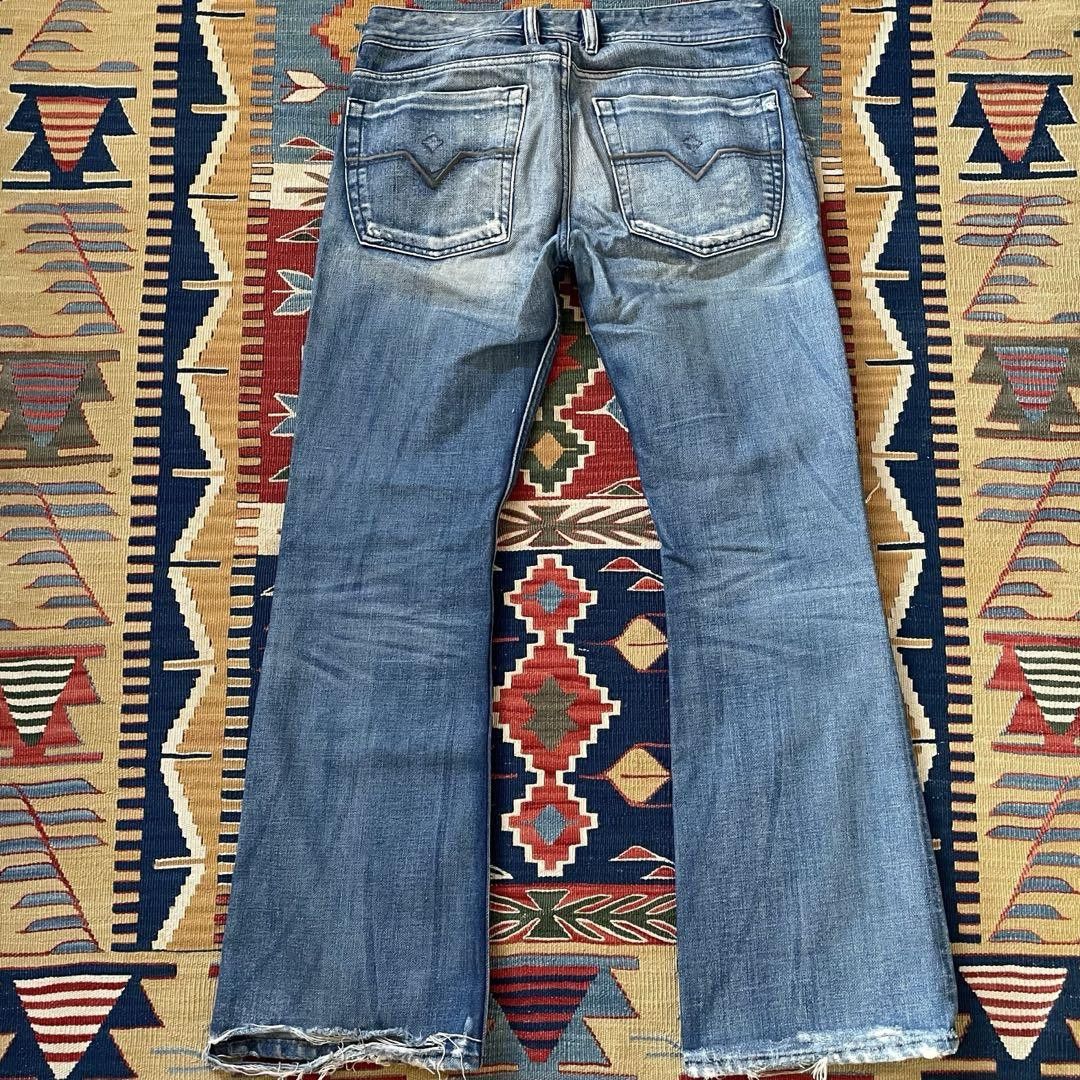 Diesel DIESEL JoJo Remake Flared Denim Pants Blue M Size US 33 - 2 Thumbnail