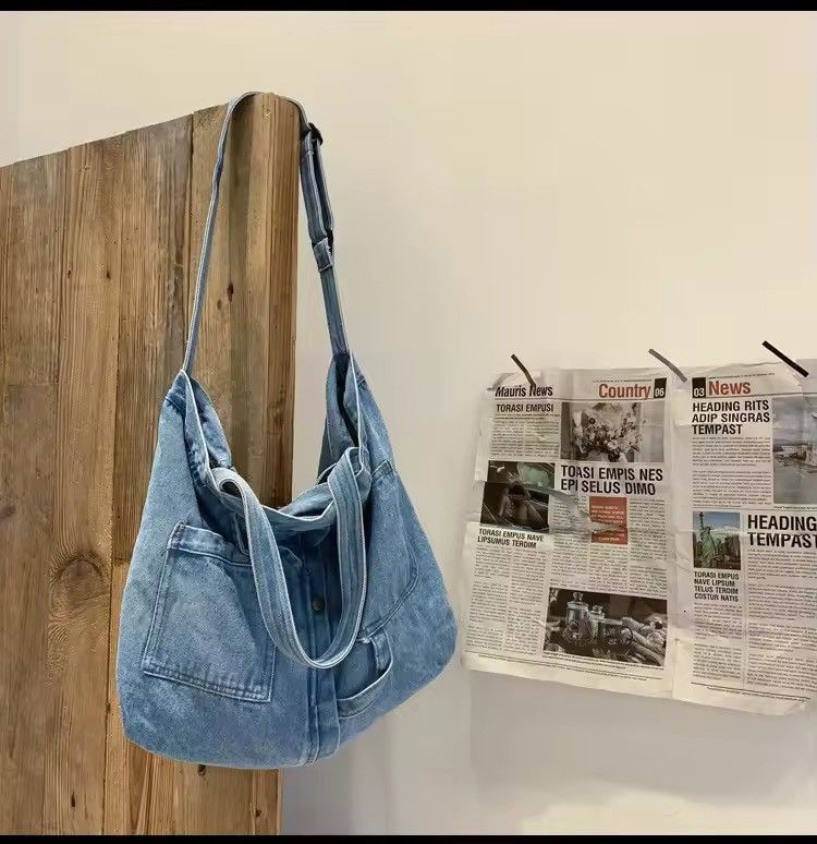 Japanese Brand Denim Casual Shoulder Bag Size ONE SIZE - 4 Thumbnail