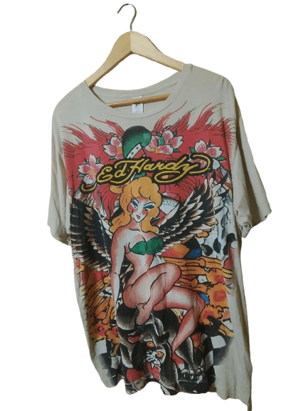 Christian Audigier Ed Hardy by Christian Audigier shirt pin up girl logo Size US XL / EU 56 / 4 - 2 Thumbnail