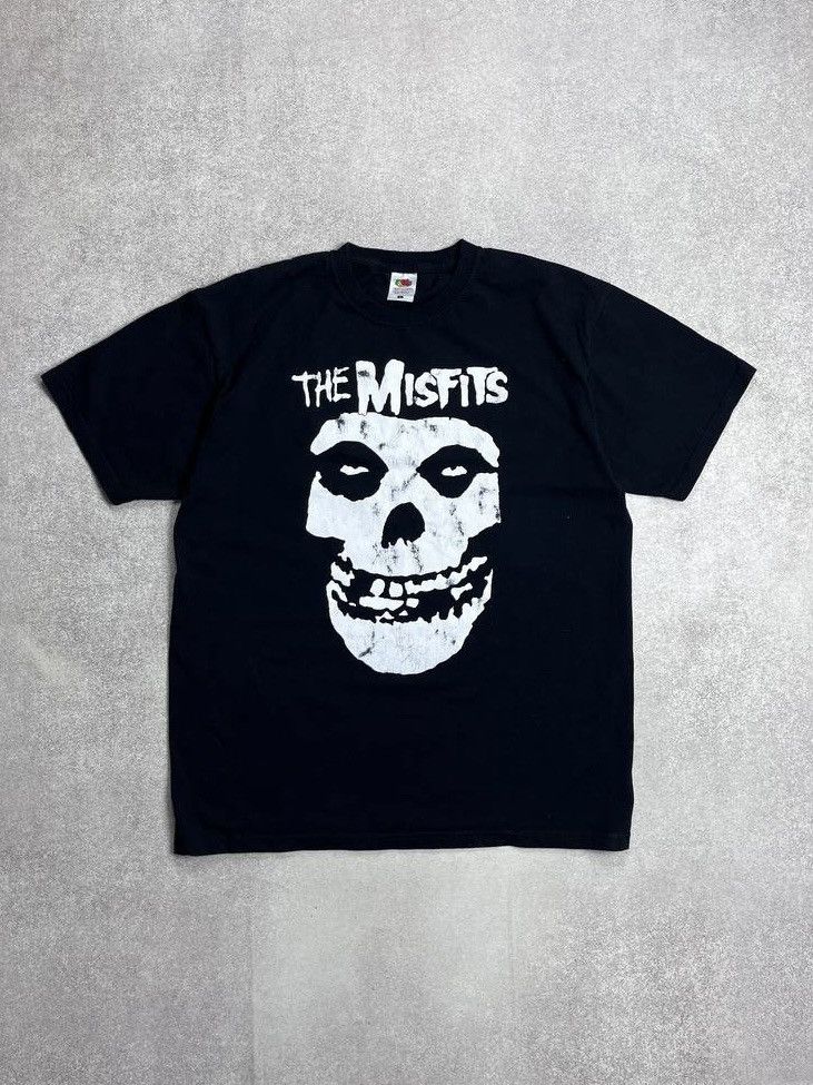 Band Tees × Vintage Vintage 90s The Misfits Promo Big Logo T-shirt L Size US L / EU 52-54 / 3 - 1 Thumbnail