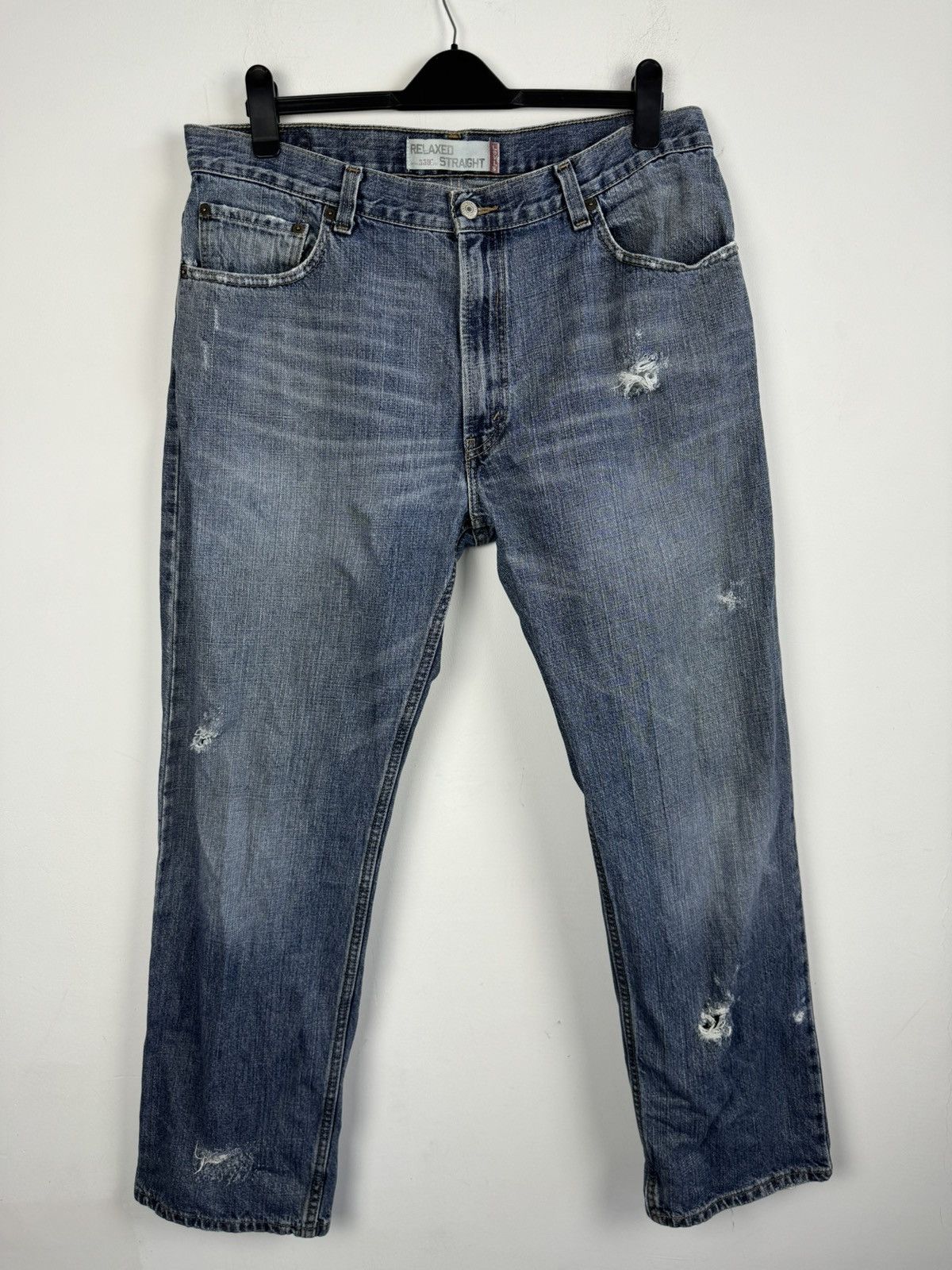 Levi's Vintage Levi’s 559 Made in Mexico Distressed Faded Denim Size US 36 / EU 52 - 3 Thumbnail
