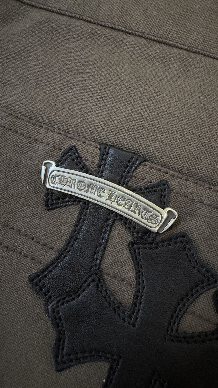 Chrome Hearts RARE! CHROME HEARTS 'DOUBLE KNEE BROWN CARPENTER SHORTS Size US 36 / EU 52 - 4 Thumbnail