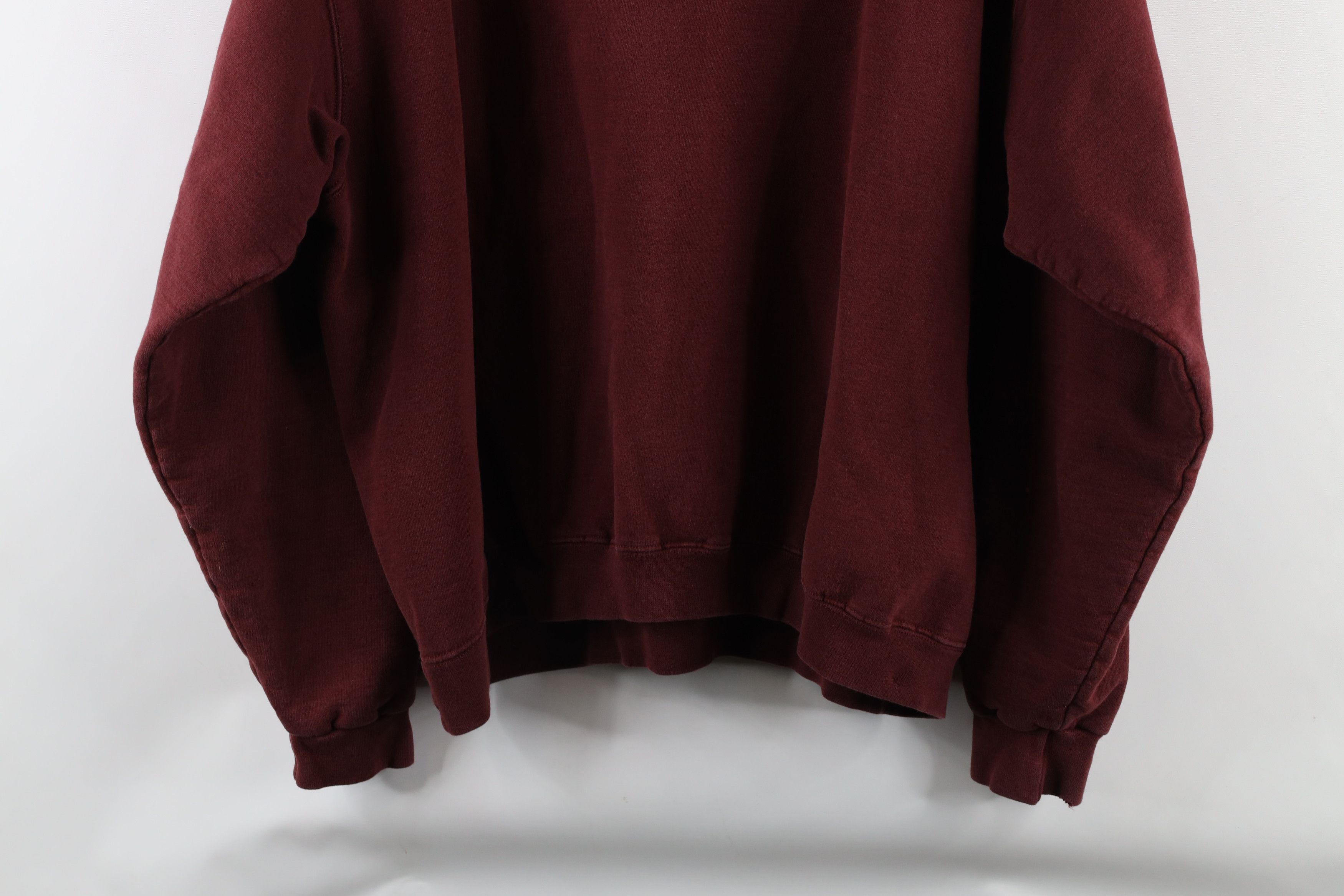 Champion × Vintage Vintage 90s Champion Logo Crewneck Sweatshirt Burgundy Size US XL / EU 56 / 4 - 13 Thumbnail