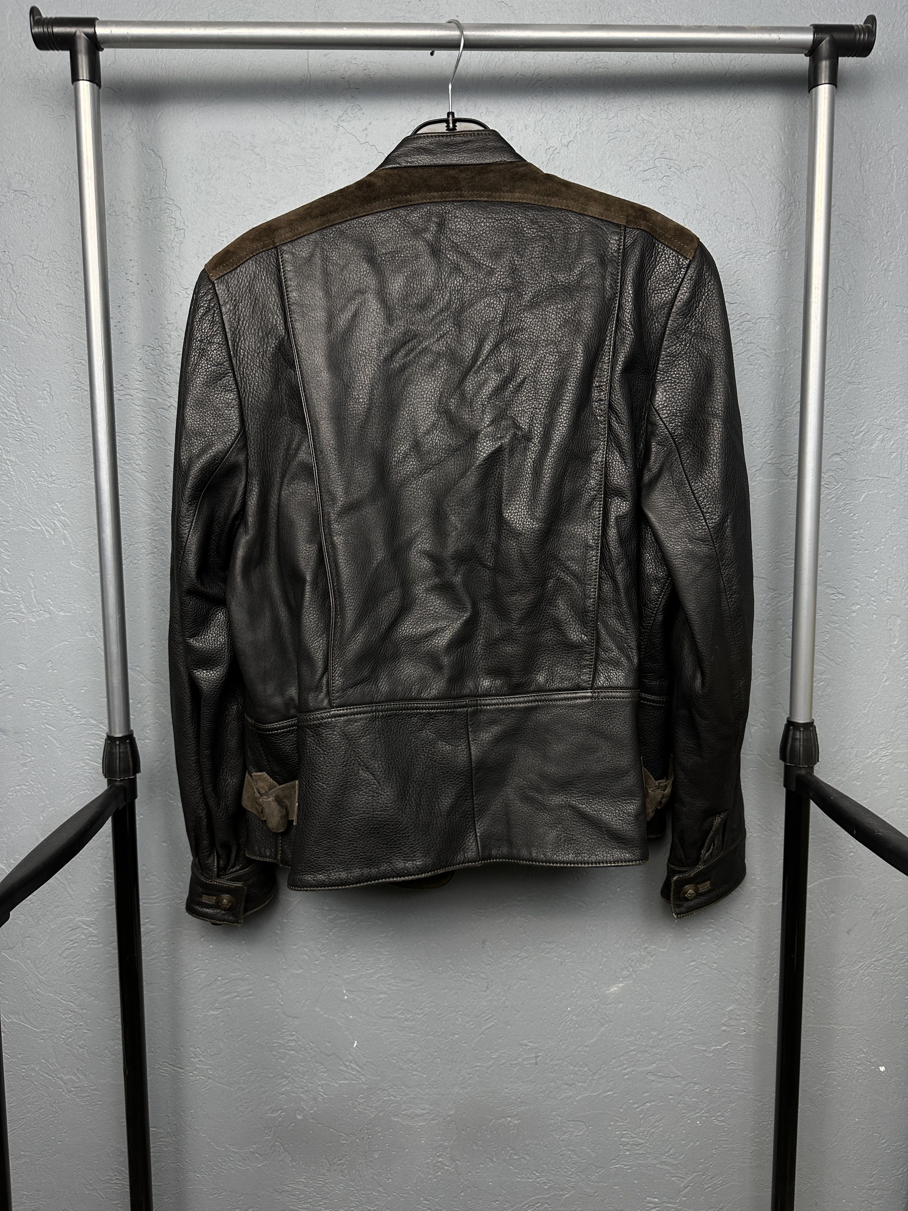 Vintage Meindl 90s Vintage Mens Leather Jacket Size US M / EU 48-50 / 2 - 12 Thumbnail