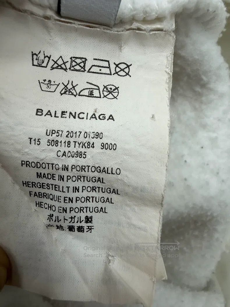 Balenciaga Balenciaga Double B White Hooded Sweatshirt Size US XS / EU 42 / 0 - 5 Thumbnail