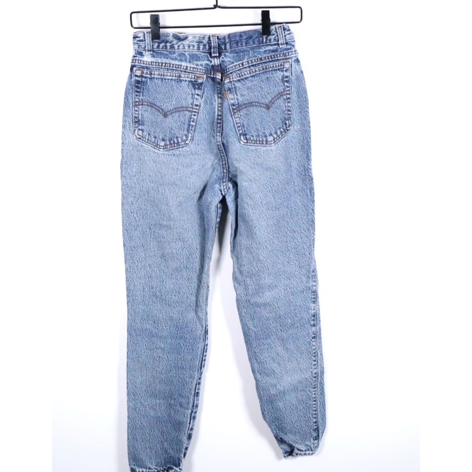 Levi's VINTAGE Levi's 90s High Waisted Jeans Women's 14 Regular Blue Acid Wash 27 x 30 Denim Tapered Leg Mom Style Mens? Size 36" / US 14 / IT 50 - 2 Thumbnail