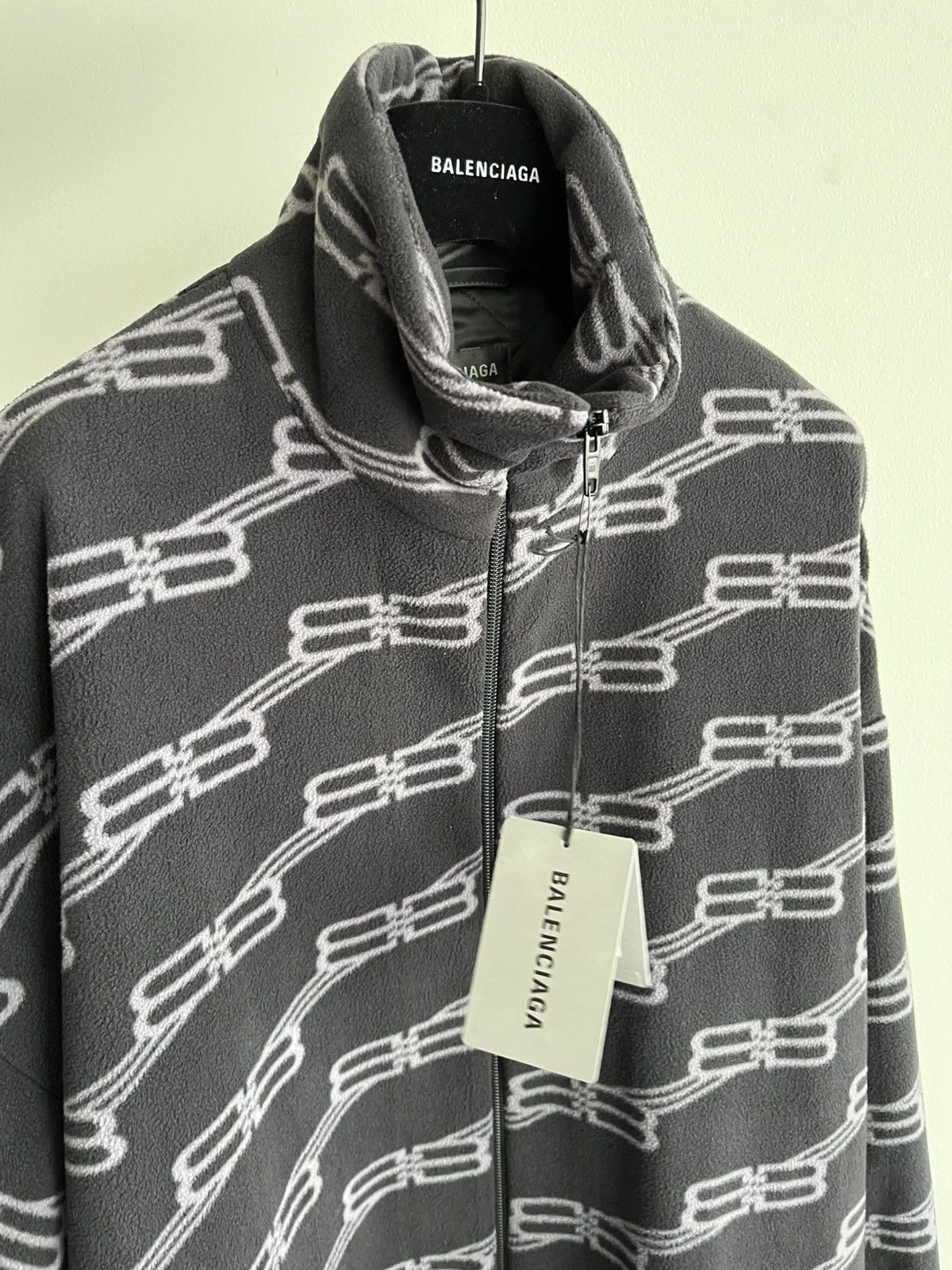Balenciaga BrandNew Balenciaga BB Monogram Fleece Bomber Coat Oversized Size US XXL / EU 58 / 5 - 19 Thumbnail