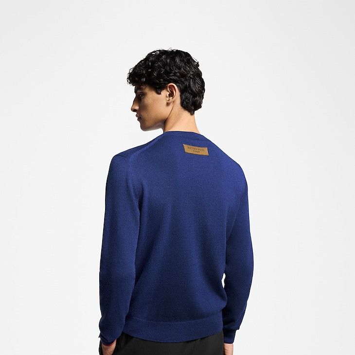 Louis Vuitton LV Embossed Cashmere Crewneck Size US XL / EU 56 / 4 - 4 Thumbnail