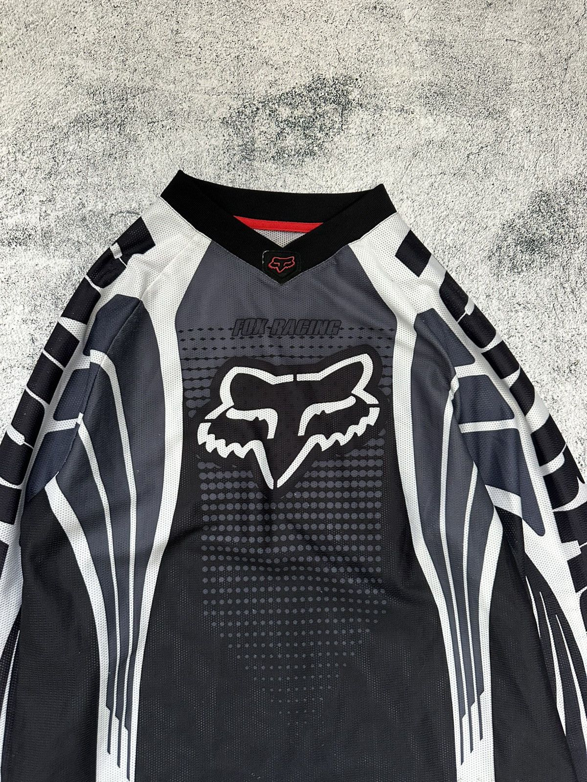 Fox Racing Vintage Fox Racing SFX Jersey Motocross Black White Fit Size US L / EU 52-54 / 3 - 8 Thumbnail