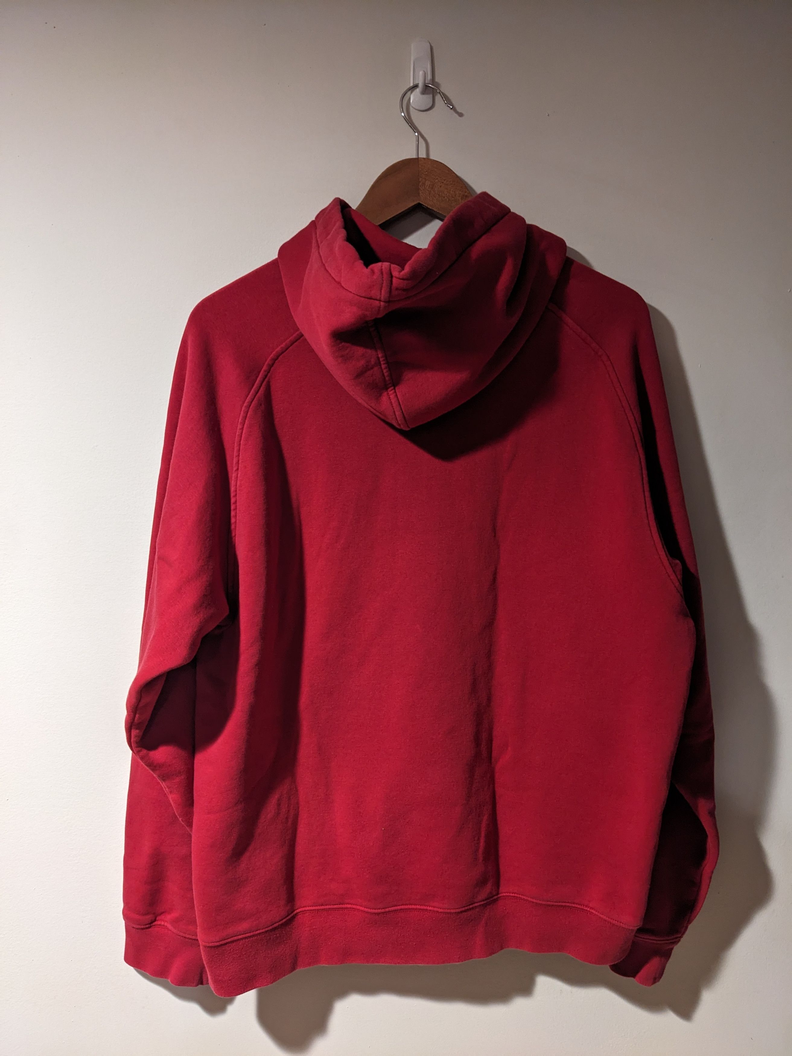 Nike × Vintage Vintage Y2K Nike Spell Out Center Swoosh Red Medium Hoodie Size US M / EU 48-50 / 2 - 4 Thumbnail