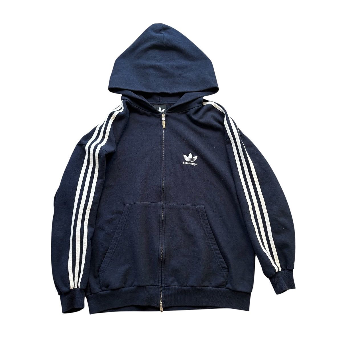 Balenciaga Adidas Zip Hoodie | Grailed