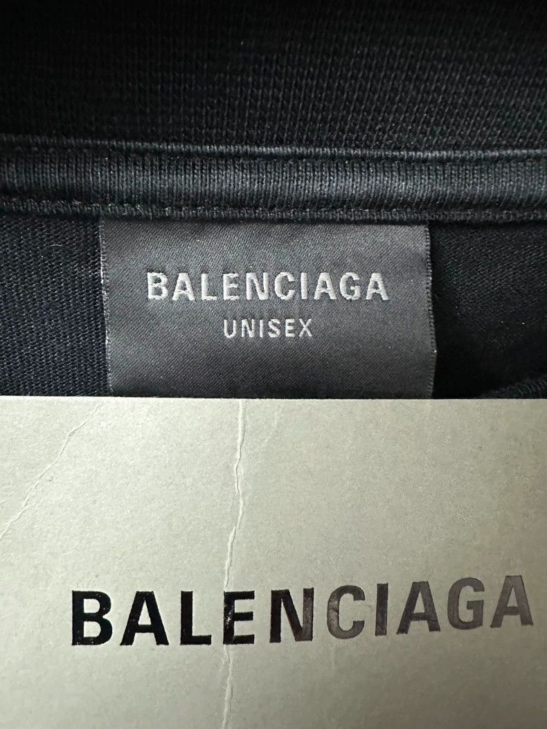 Balenciaga Balenciaga 23 FW Mud Dye Bitcoin Old Destruction Short Slee Size US XXL / EU 58 / 5 - 4 Thumbnail