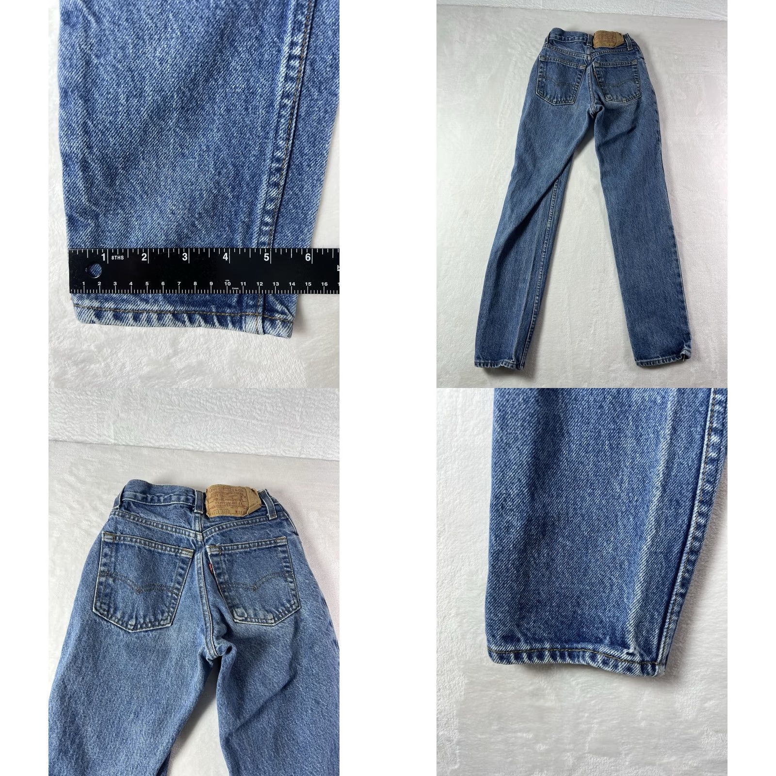 Levi's VINTAGE Levi's 502 Jeans Women's 24x31 Medium Wash Denim 5-Pocket Button Zipper 90s Retro Size 42" / US 20 - 8 Thumbnail
