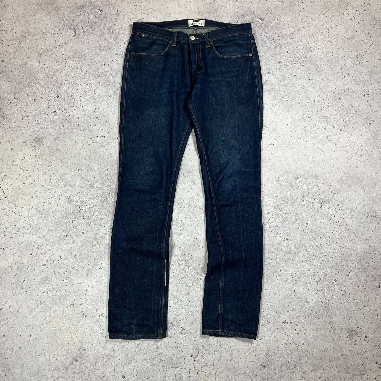 Acne Studios Acne Studios Max Raw Denim Jeans Vintage Size US 34 / EU 50 - 2 Thumbnail