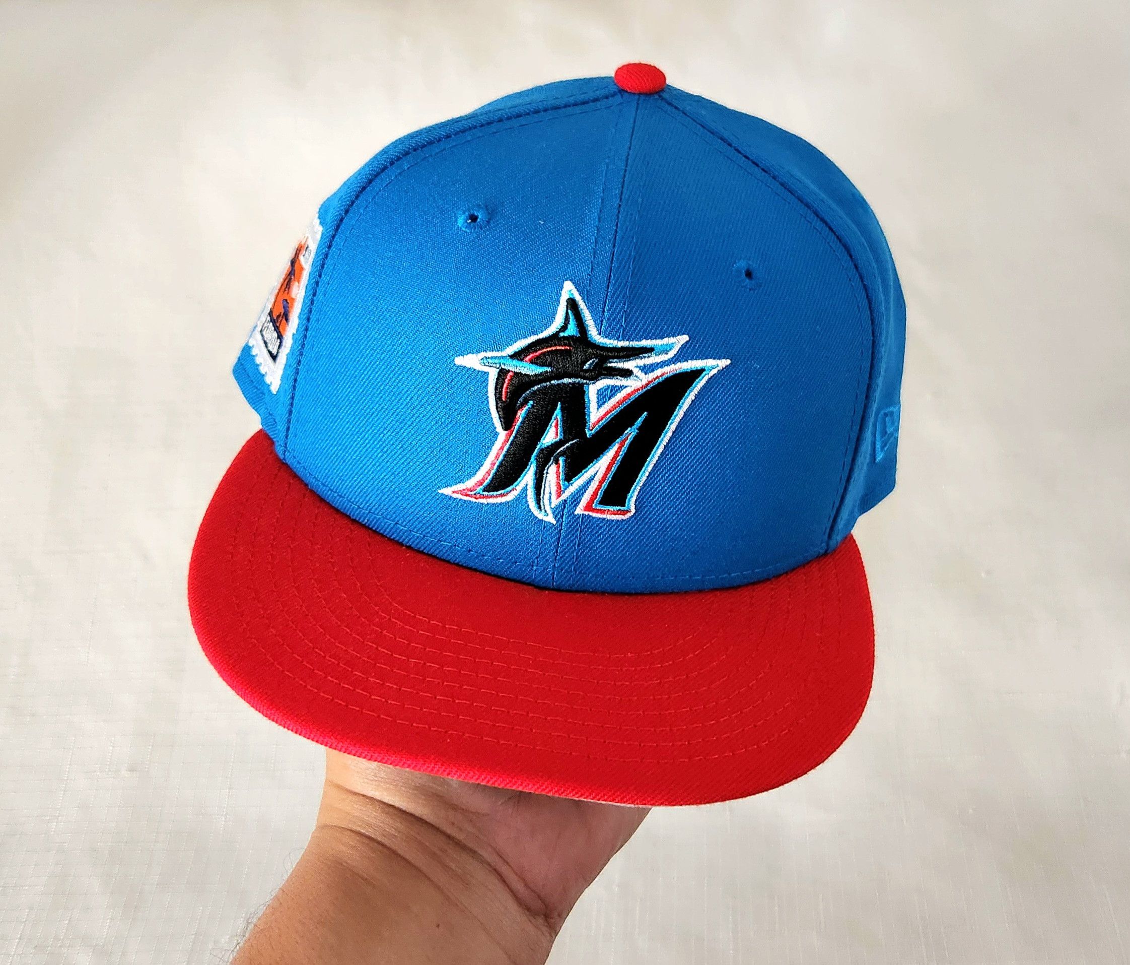 New Era Hat Club Miami Marlins 2021 Postage Stamp New Era 7 5/8 Size ONE SIZE - 1 Thumbnail