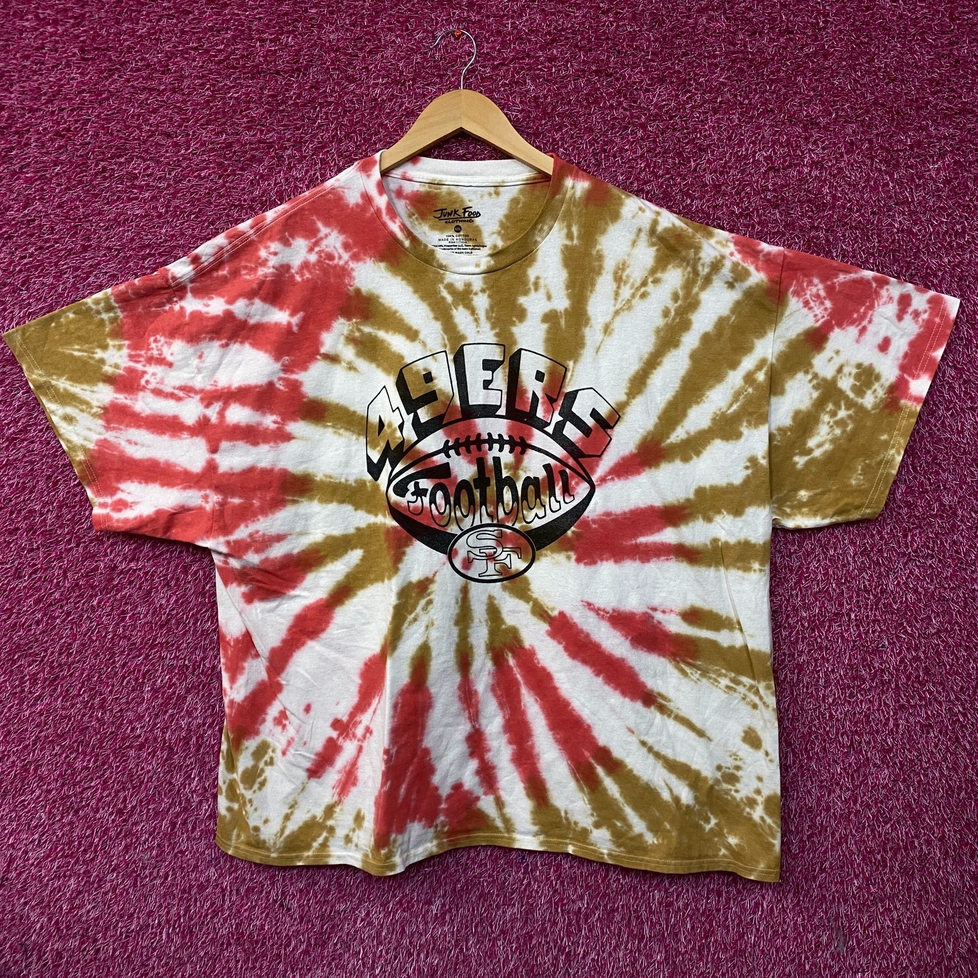 Junk Food San Francisco 49ers Football Tie-Dye T-Shirt 2XL Size US XXL / EU 58 / 5 - 1 Thumbnail