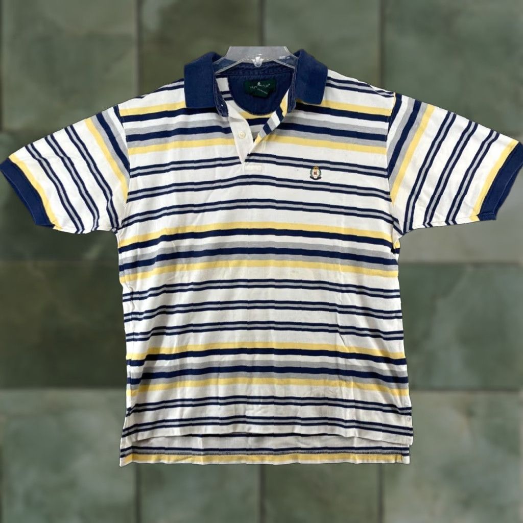 Vintage Hunt Club Mens Polo Shirt Large Striped Vintage Golf Size US L / EU 52-54 / 3 - 1 Thumbnail