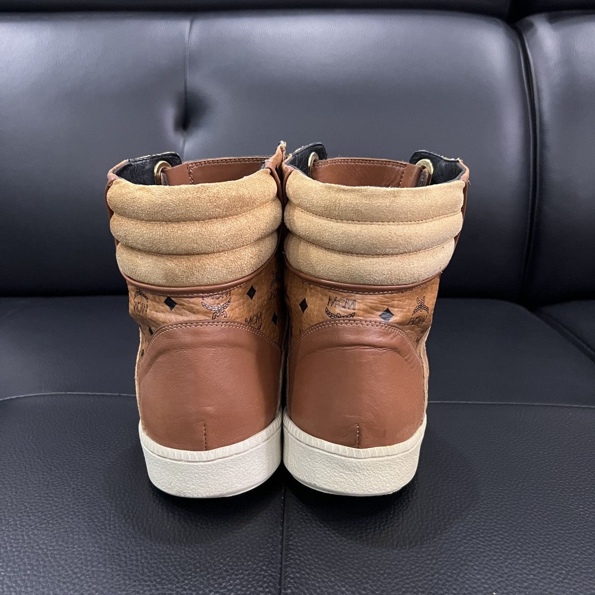 MCM MCM Monogram High-Top Sneakers Size US 8.5 / EU 41-42 - 5 Thumbnail