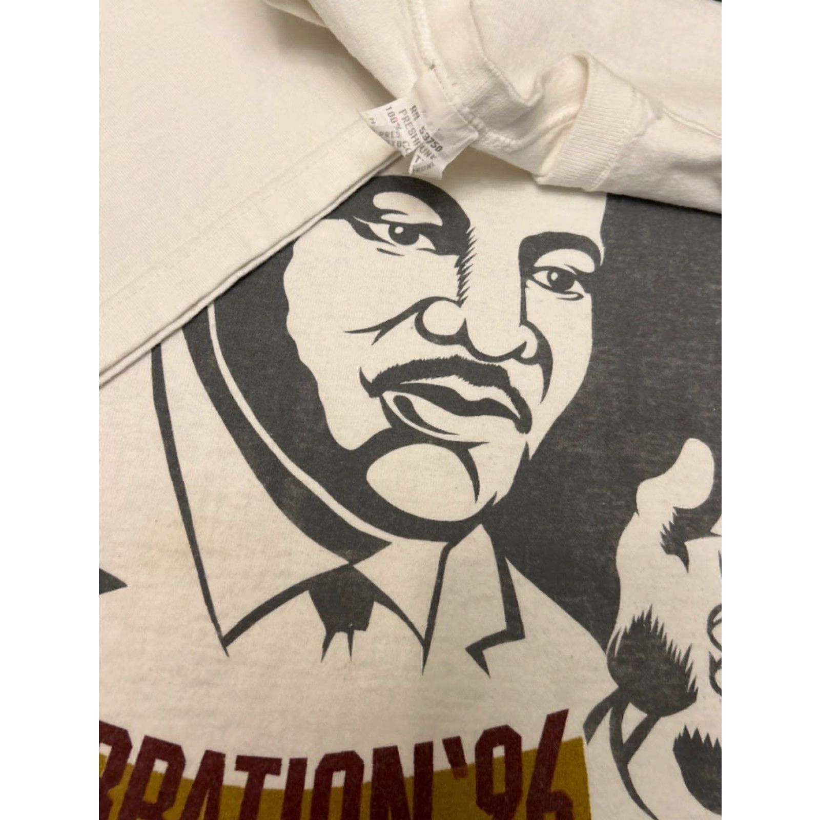 Vintage VINTAGE MLK Martin Luther King Jr Day Celebration Shirt Mens XL White T-Shirt 1996 90s VTG Short Sleeve Double-Sided 1990s Size US XL / EU 56 / 4 - 3 Thumbnail