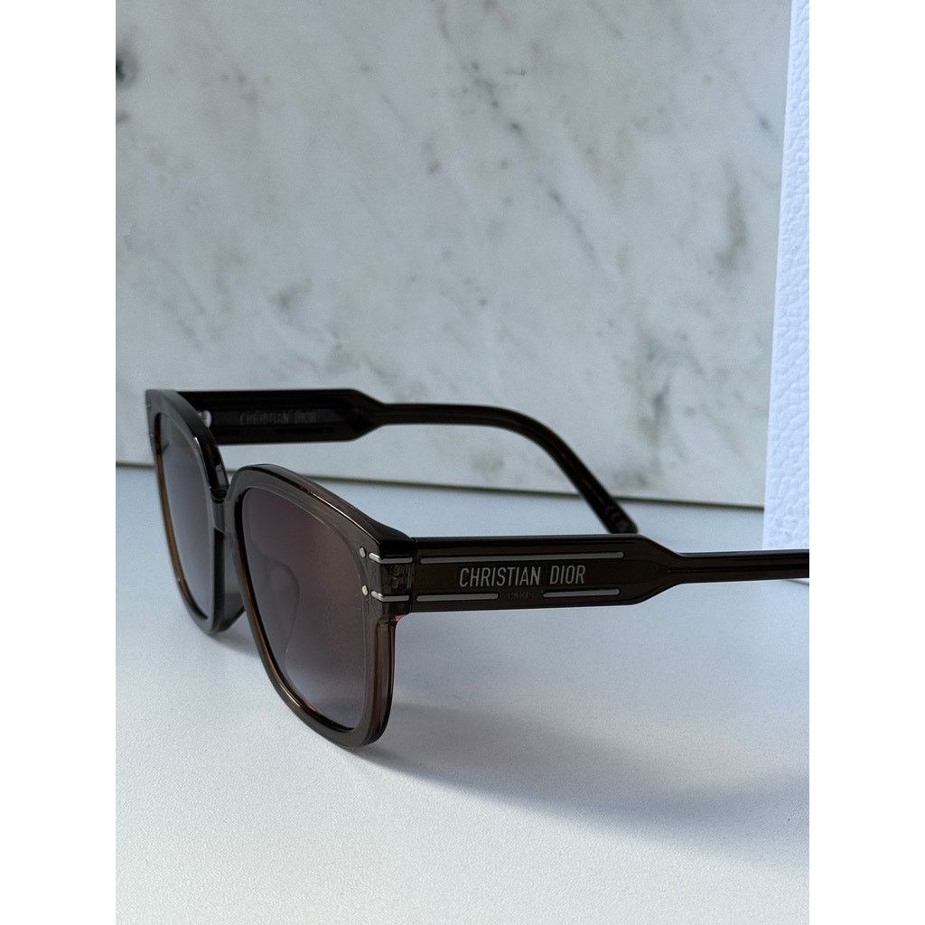 Dior NEW Dior Signature S7F Sunglasses in Brown Transparent Size ONE SIZE - 4 Thumbnail