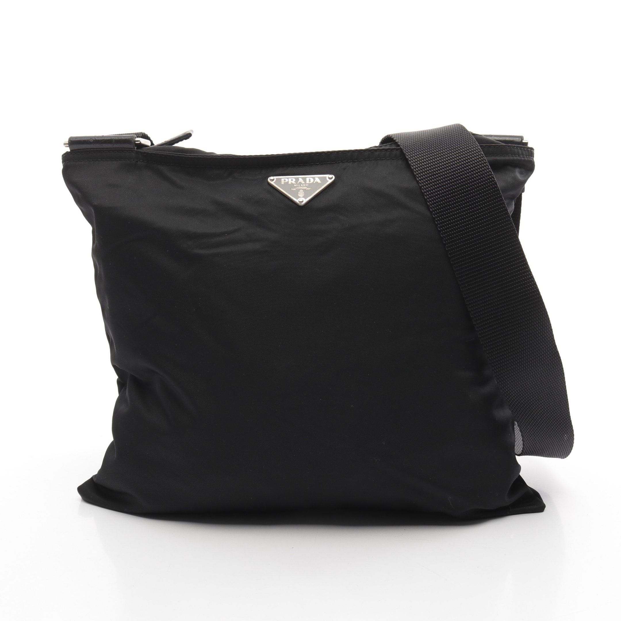 Prada Prada Shoulder Bag Nylon Black Prada Logo Plate Size ONE SIZE - 1 Thumbnail