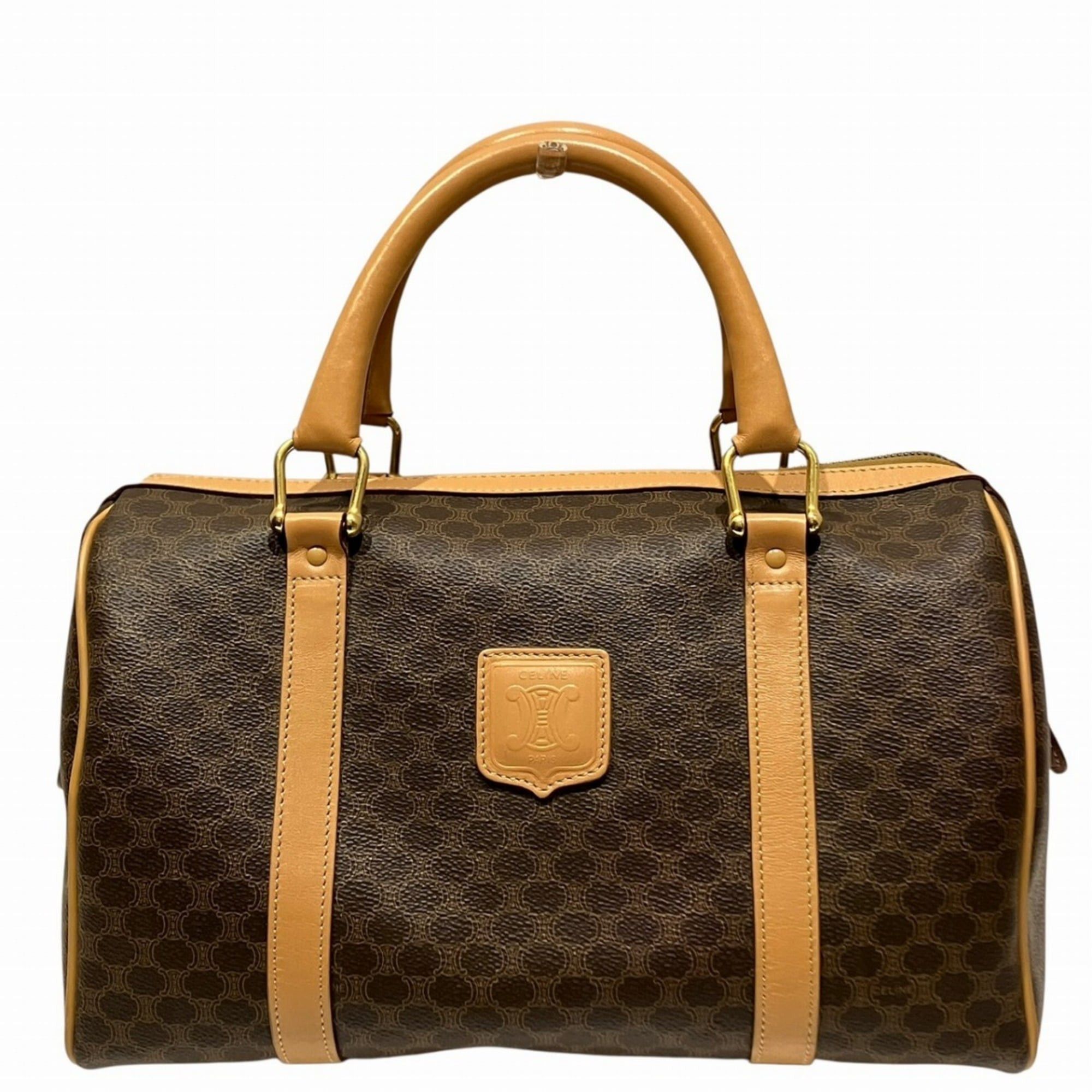 Celine Celine Boston Bag in Macadam Leather - Free Shipping Size ONE SIZE - 1 Thumbnail