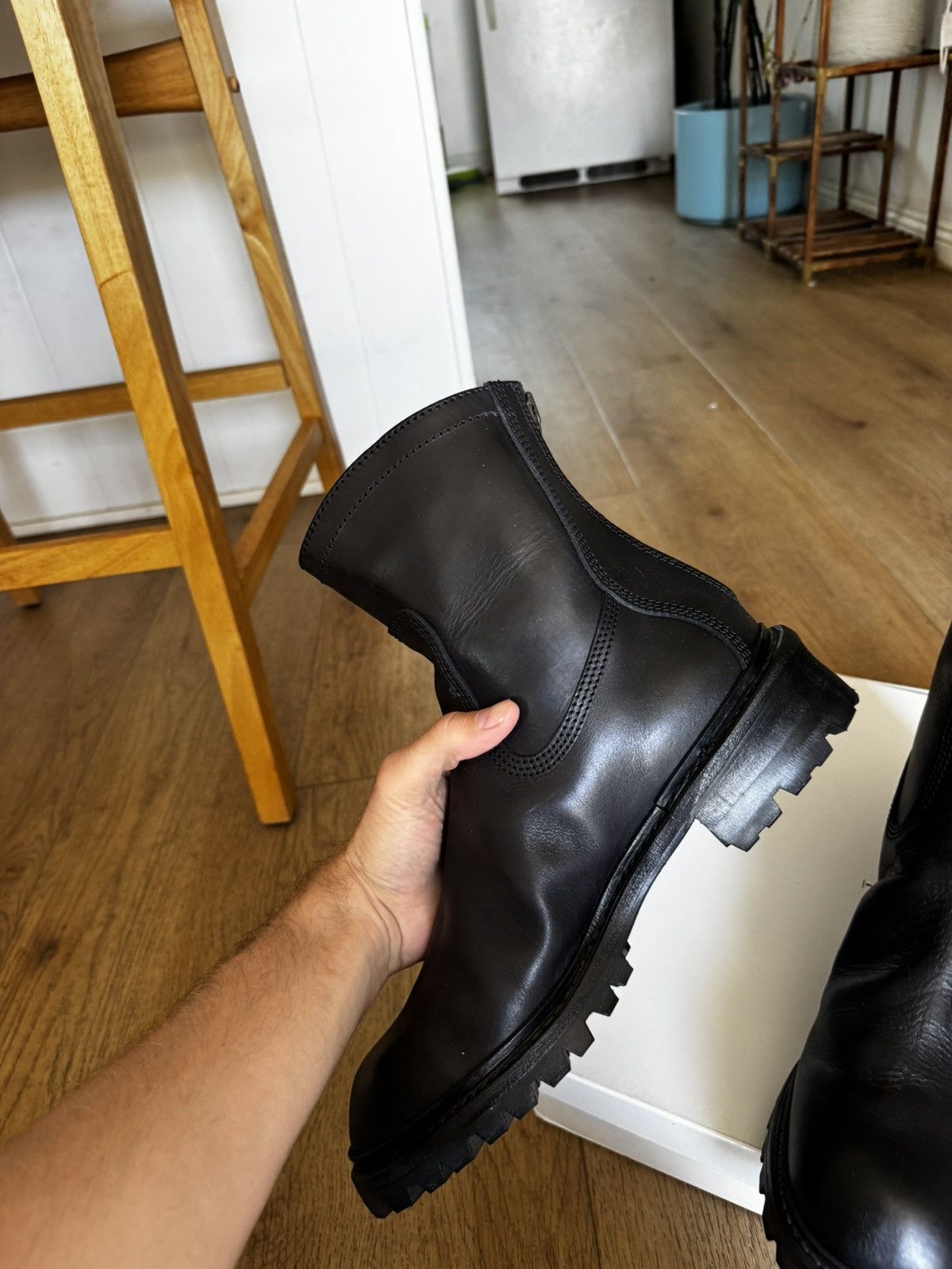 Julius Calf leather engineer Boots Size US 11.5 / EU 44-45 - 3 Thumbnail