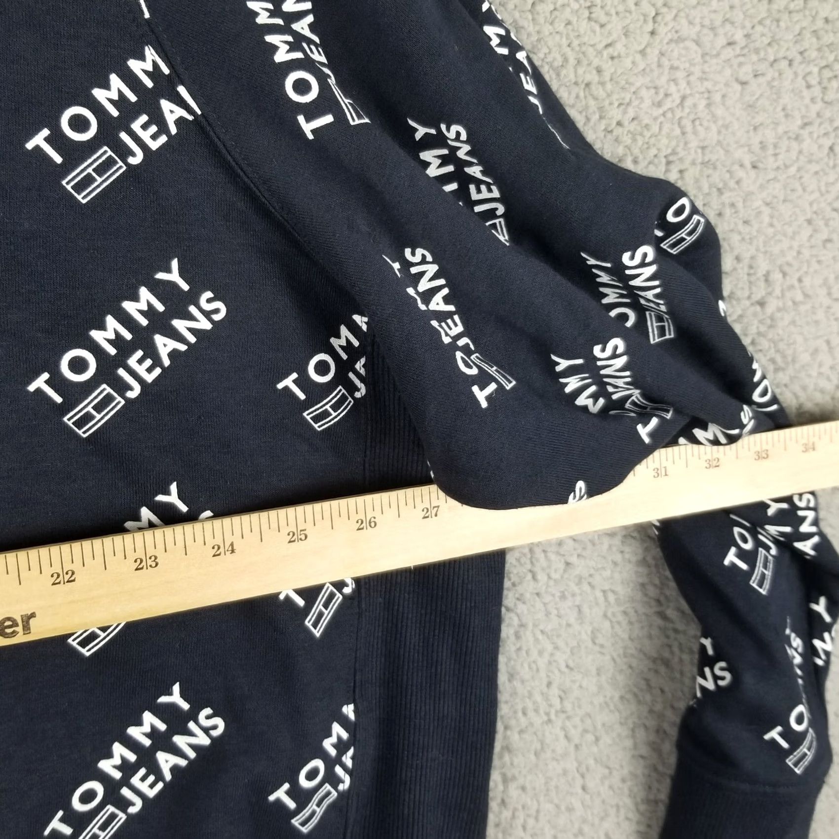 Tommy Hilfiger Tommy Hilfiger Jeans Sweatshirt Women Plus 2X Blue AOP Crewneck Long Sleeve Pullover Logo Knit Sweatshirt Size XXL / US 16-18 / IT 52-54 - 3 Thumbnail