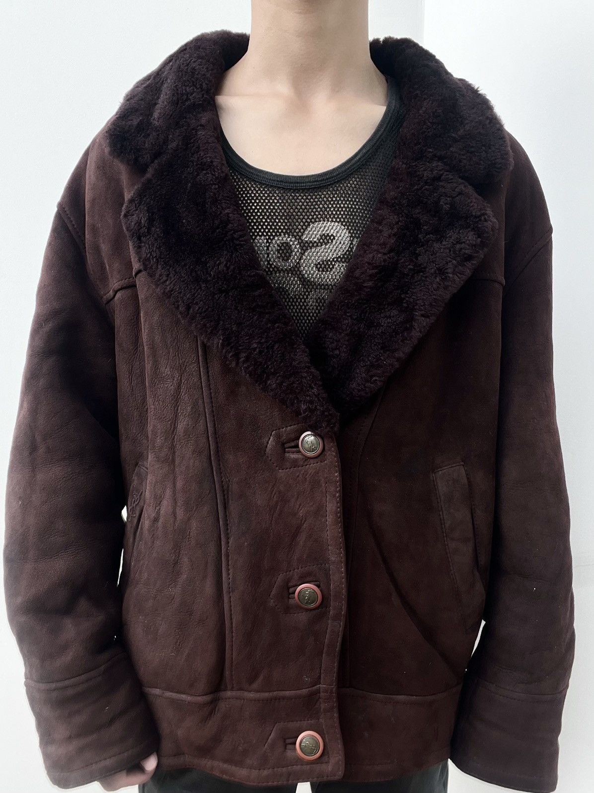 Yves Saint Laurent 90s Yves Saint Laurent Fur Leather Jacket Size US XL / EU 56 / 4 - 3 Thumbnail