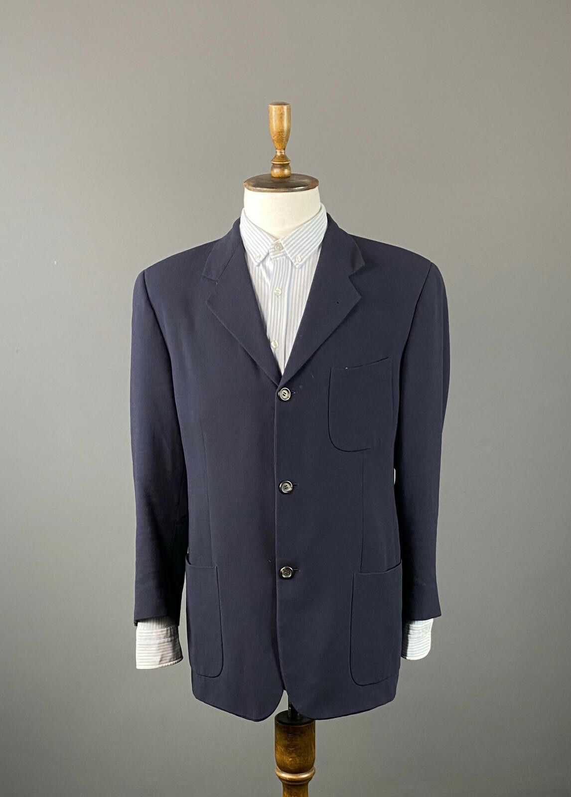 Corneliani Men Corneliani Trend Wool Three Button Blazer Jacket Size 50 Size US M / EU 48-50 / 2 - 1 Thumbnail