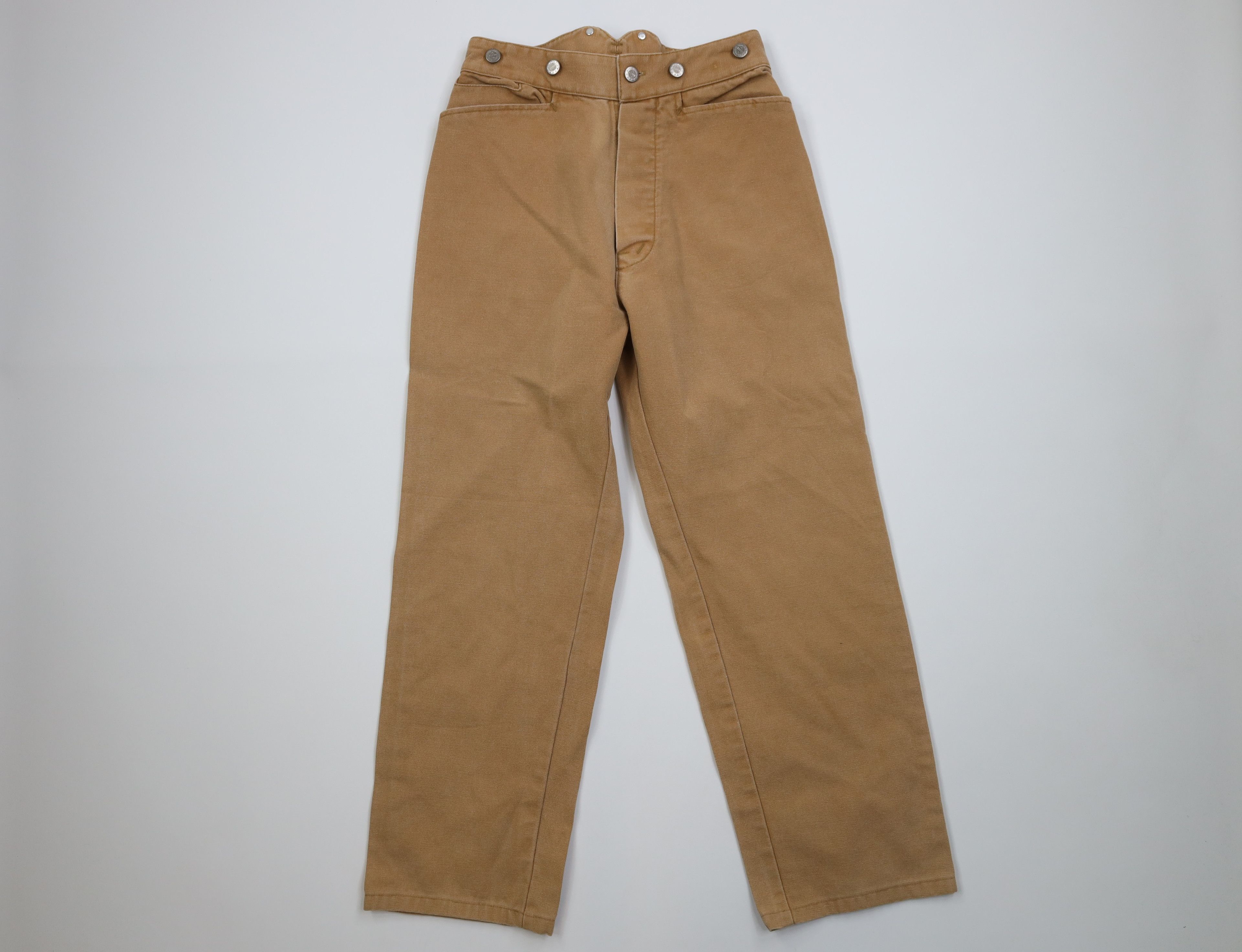 Vintage 90s Rockabilly Buckle Back Pants Button Fly USA