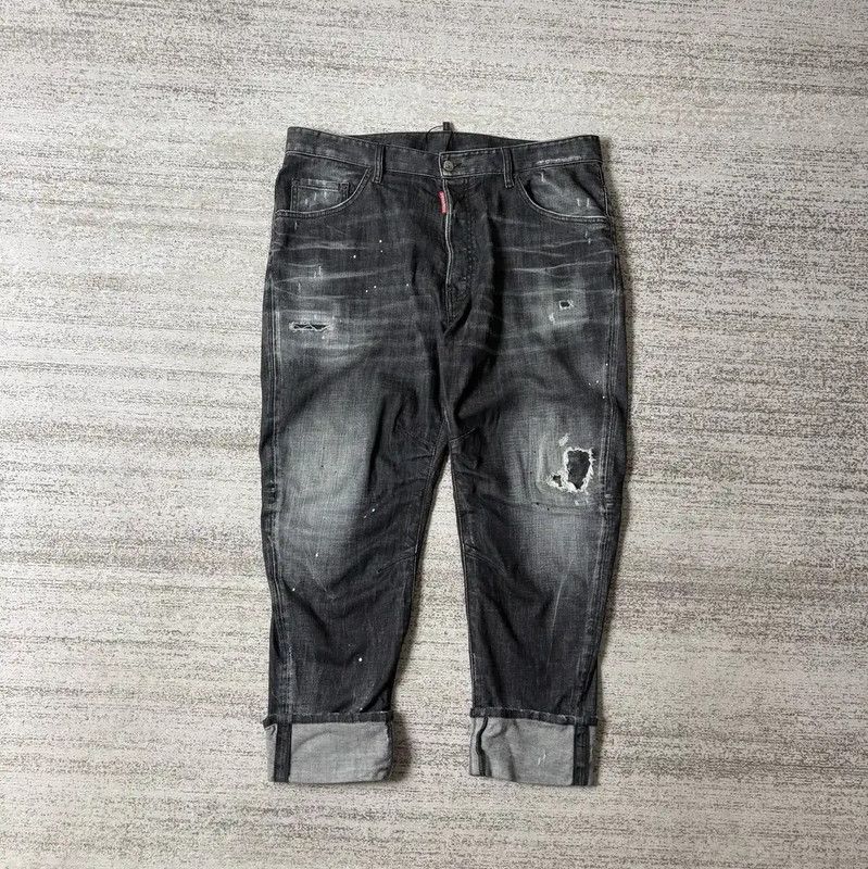 Dsquared2 DSQUARED2 Black Grey Casual Pants for Men 0089 Size US 36 / EU 52 - 1 Thumbnail