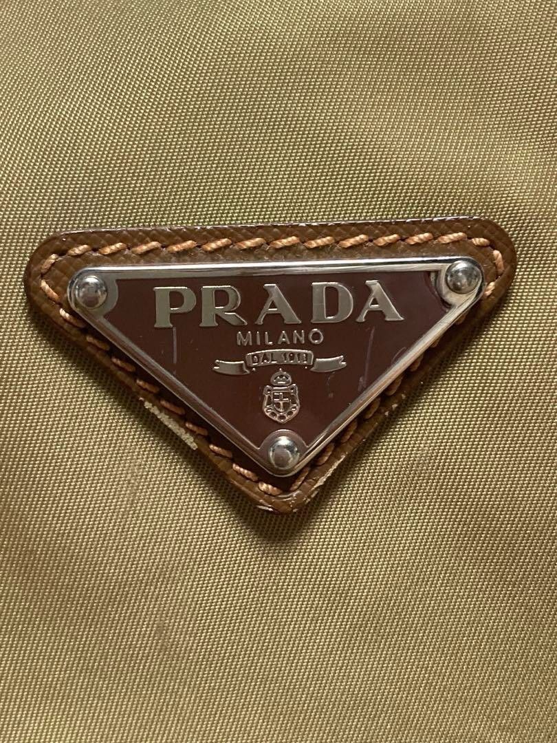 Prada Prada - Triangle Nylon Handbag Beige Brown Mini Boston Size ONE SIZE - 2 Thumbnail