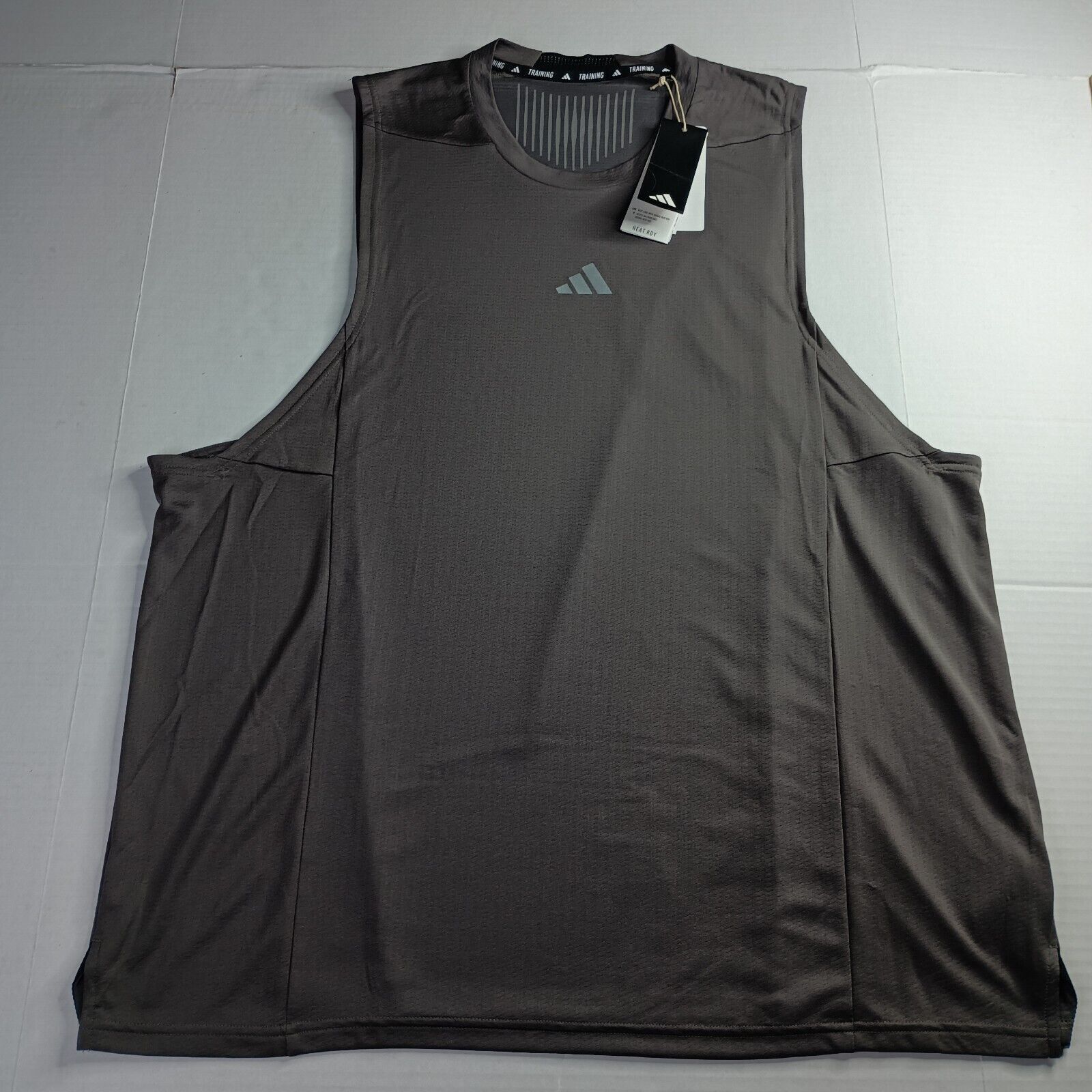 Adidas ADIDAS Men's HEAT.RDY Tank Top Size 2XL Gray Slim Fit IS3712 Size US XXL / EU 58 / 5 - 1 Thumbnail