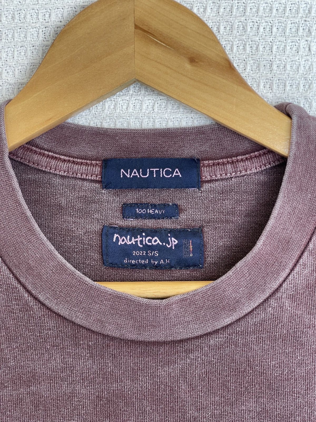Nautica Rare🔥Nautica JP Spell Out Logo T-Shirt stone Wash Size US XL / EU 56 / 4 - 5 Thumbnail