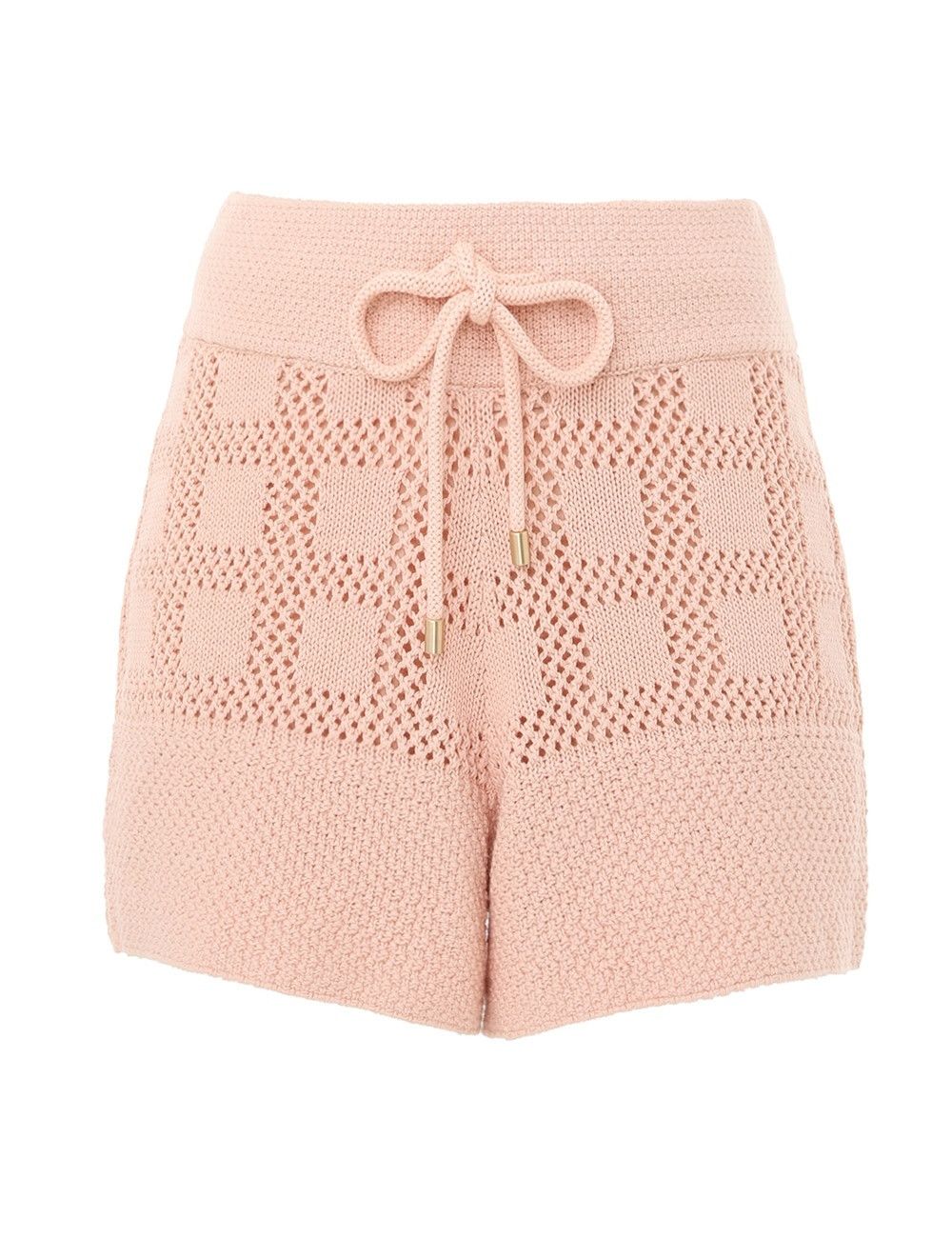 Zimmermann oc11z0525 Waverly Drawcord Short in Pink Size 28" / US 6 / IT 42 - 1 Thumbnail