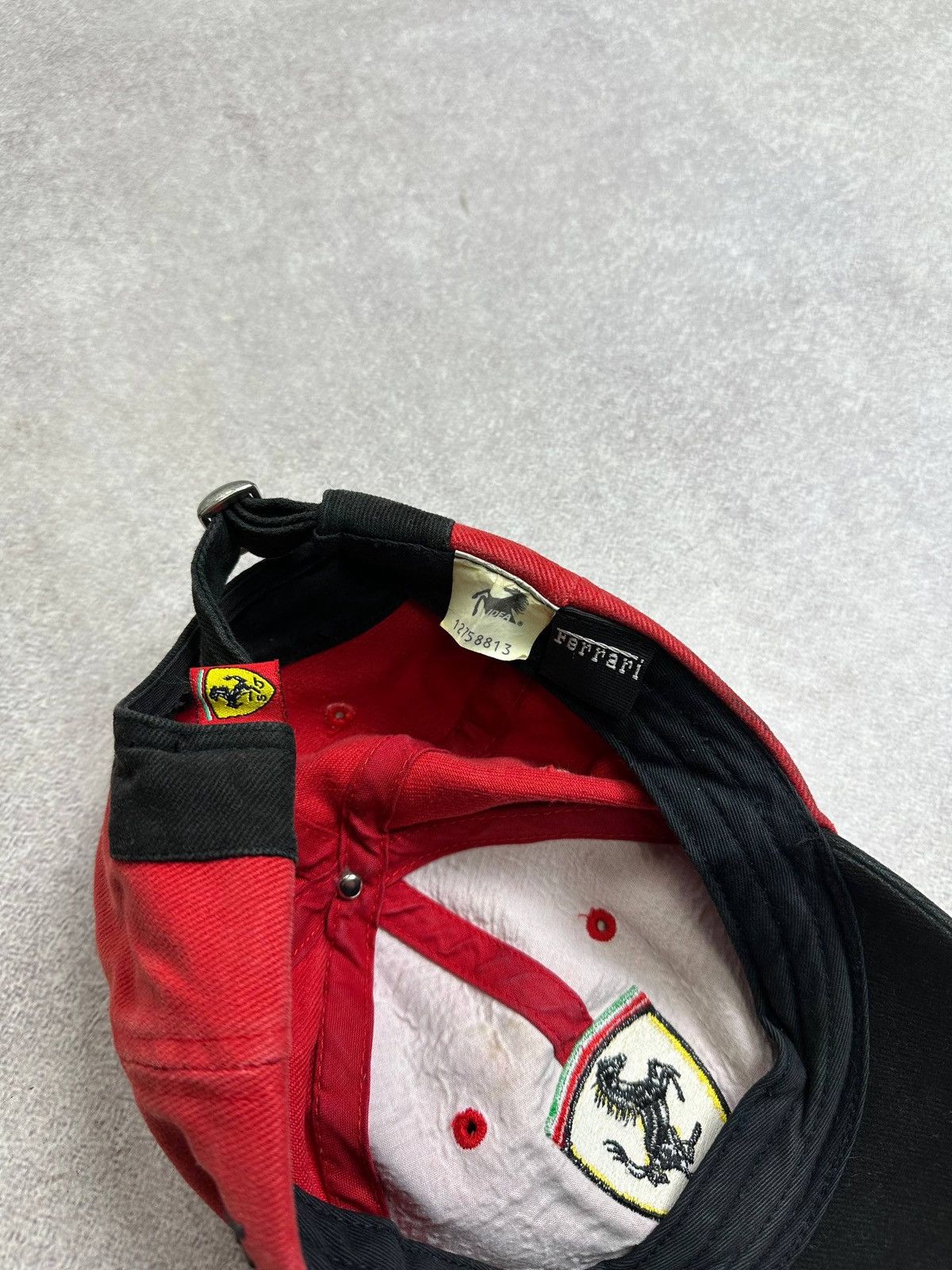 Ferrari Vintage 90s Ferarri Licensed Schumacher Racing Cap Y2K F-1 Size ONE SIZE - 5 Thumbnail