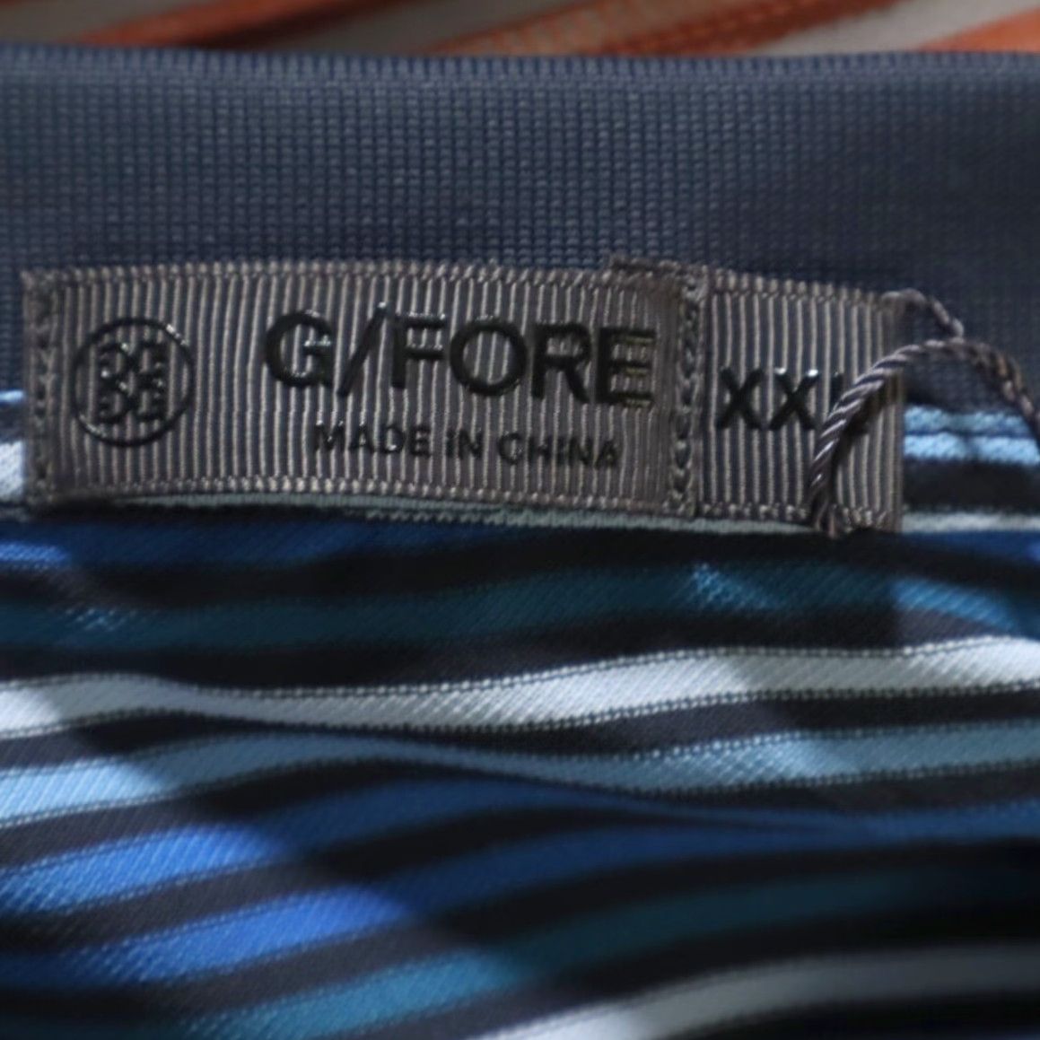 G/FORE G/Fore Cinque Terre Rib Stretch Polyester Striped Polo Shirt Racer Men's 2XL Size US XXL / EU 58 / 5 - 5 Thumbnail