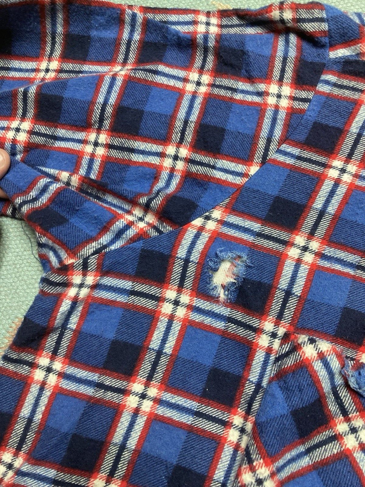 Vintage Vtg flannel shirt wrangler distressed plaid soft men’s XXL Size US XXL / EU 58 / 5 - 3 Thumbnail