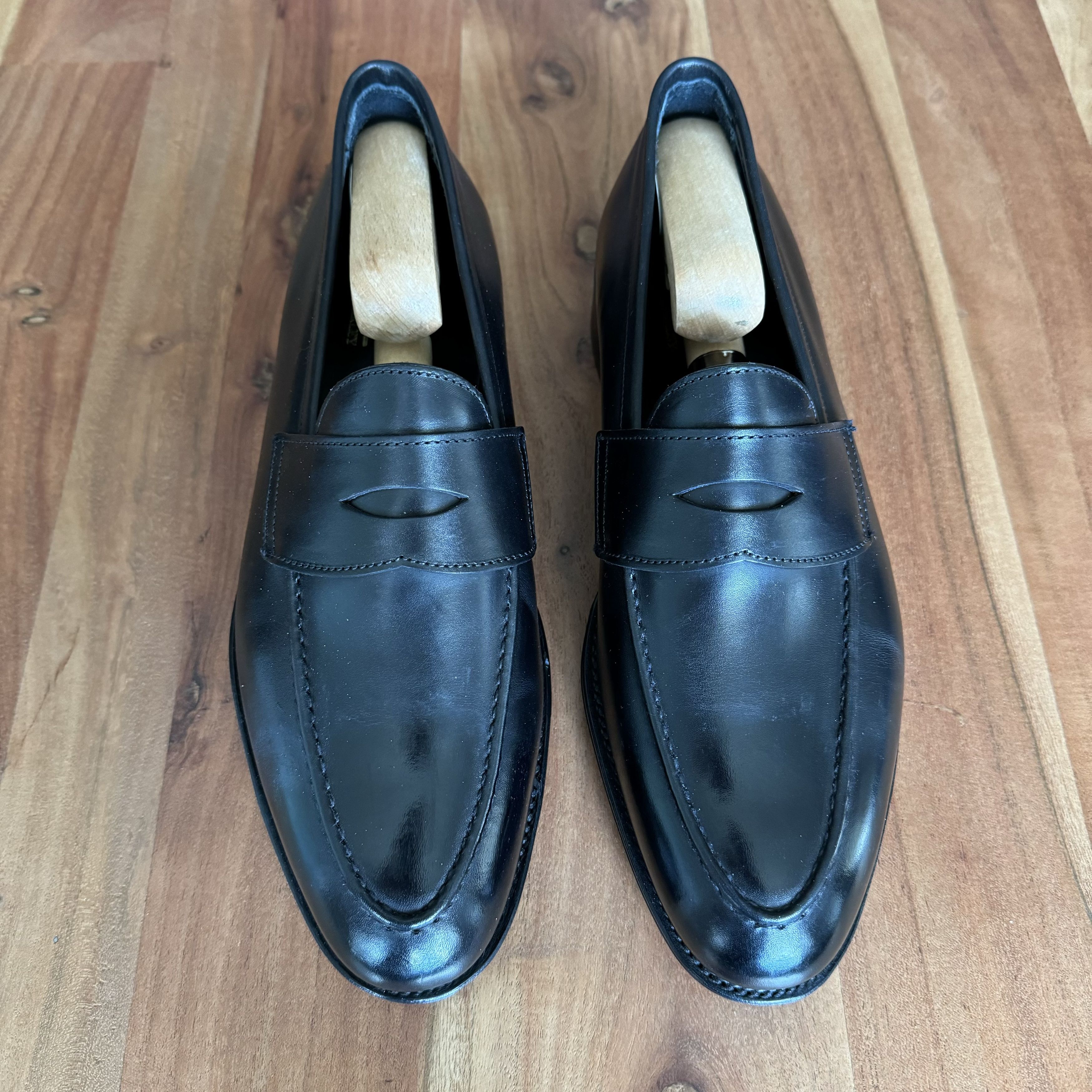 George Cleverley Bradley II Leather Penny Loafers | Grailed