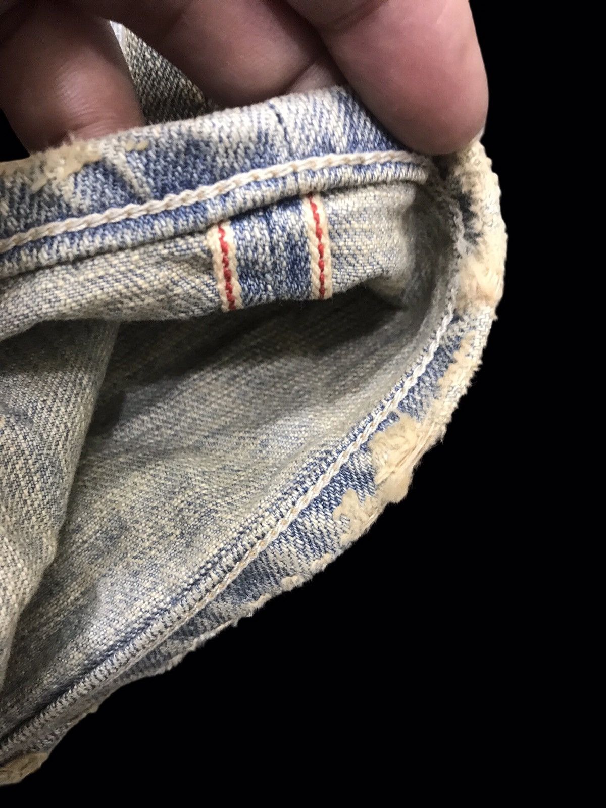 Japanese Brand 💥HIGH END SEDITIONARIES💥GOA MUD WASH DISTRESSED DENIM F373 Size US 31 - 11 Thumbnail