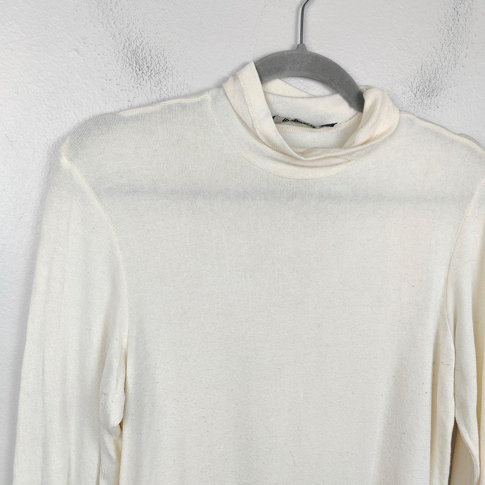 Other Reformation Mock Neck Top Womens Small Cream Sweater Size S / US 4 / IT 40 - 2 Thumbnail