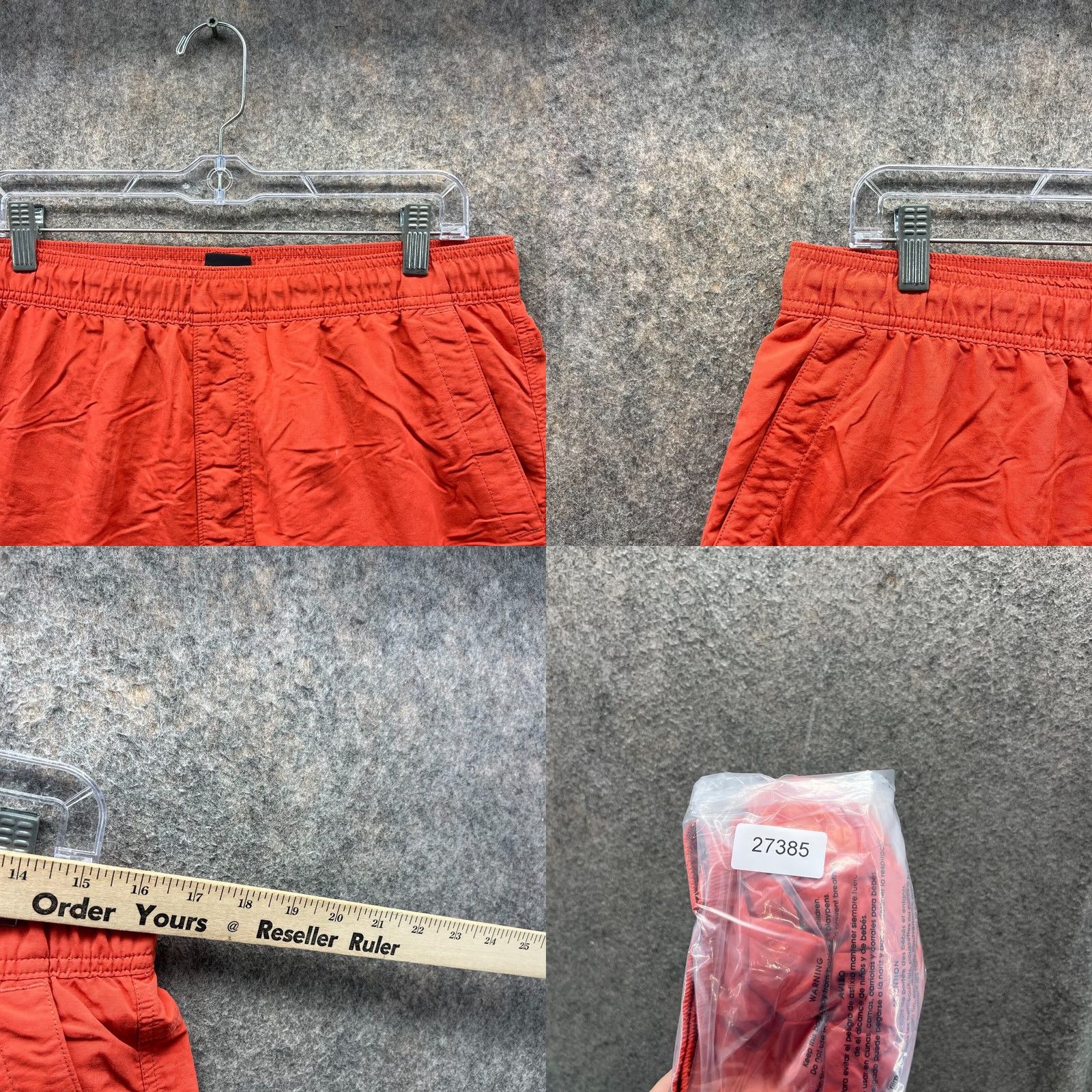 The North Face The North Face Board Shorts Mens Medium Adult Orange Swimwear Lined Summer Nylon Polyester Board Shorts Mens Orange 90s? Size US 31 - 8 Thumbnail