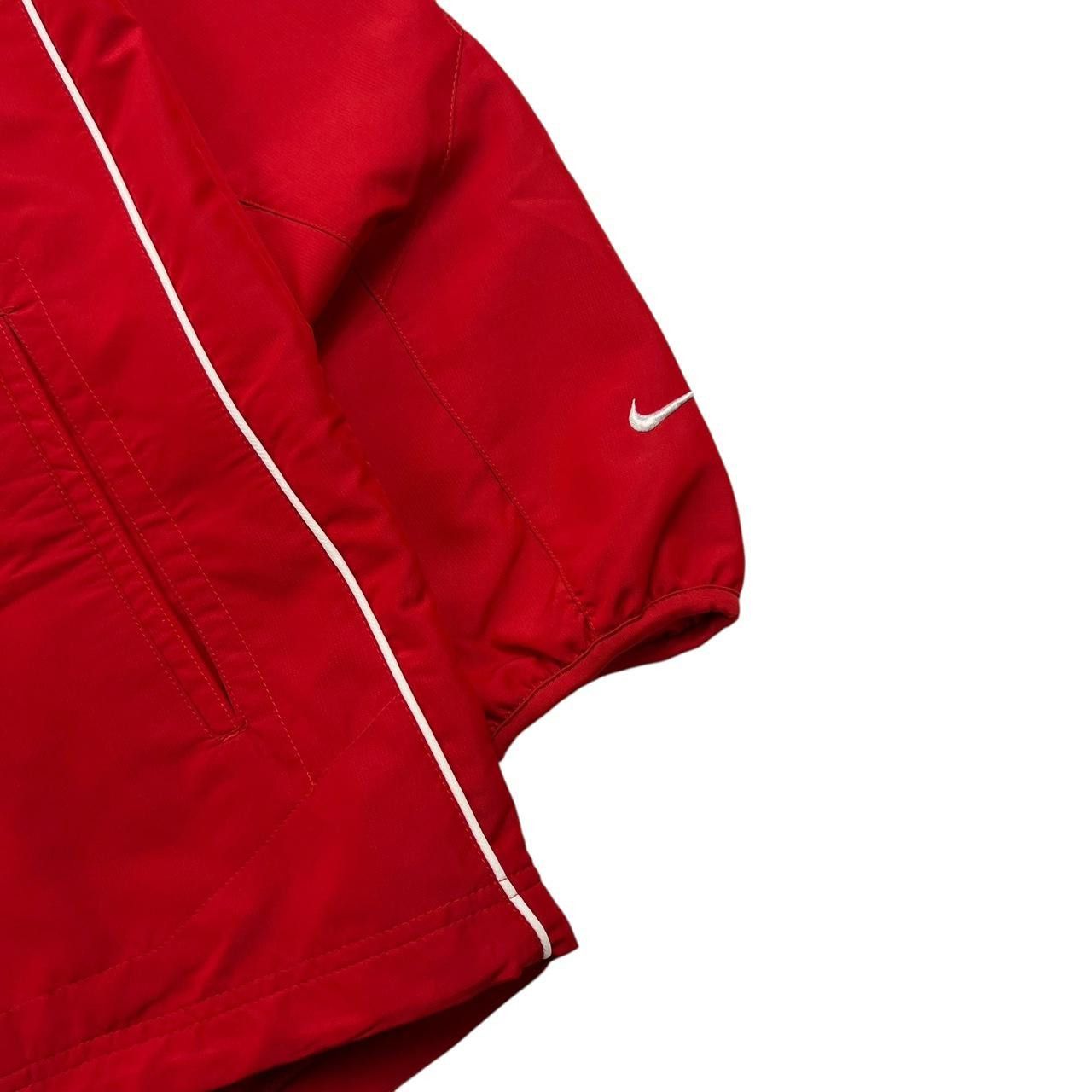 Nike Vintage 2000s Nike Shox Red Zip Up Track Jacket - Medium Size US M / EU 48-50 / 2 - 3 Thumbnail