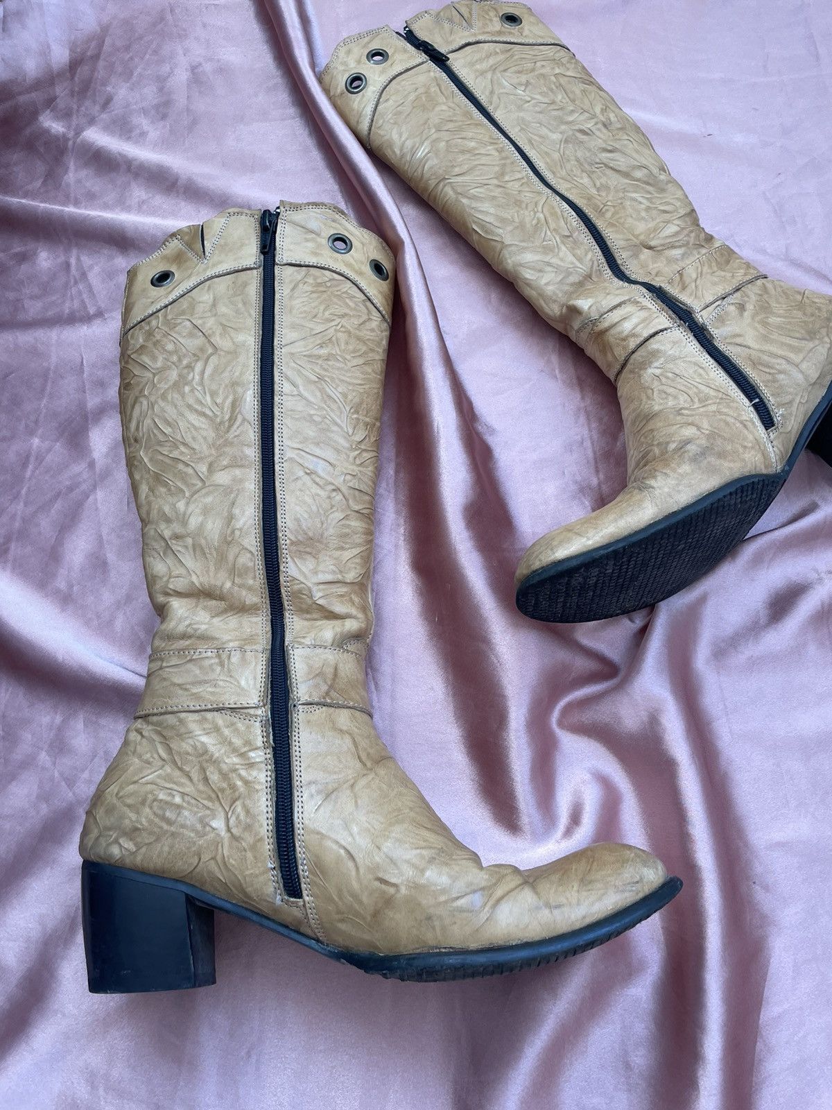 Vintage y2k boots leather Size US 7.5 / IT 37.5 - 5 Thumbnail