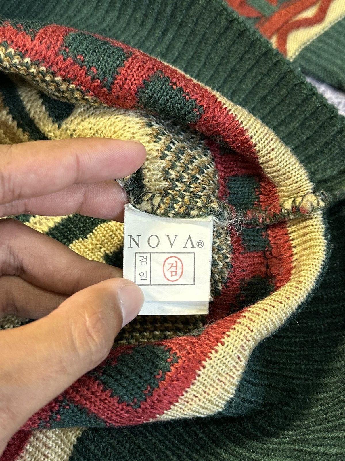 Missoni Vintage 90s Nova Knitwear 3D Coogi Style Crewneck Size US L / EU 52-54 / 3 - 5 Thumbnail