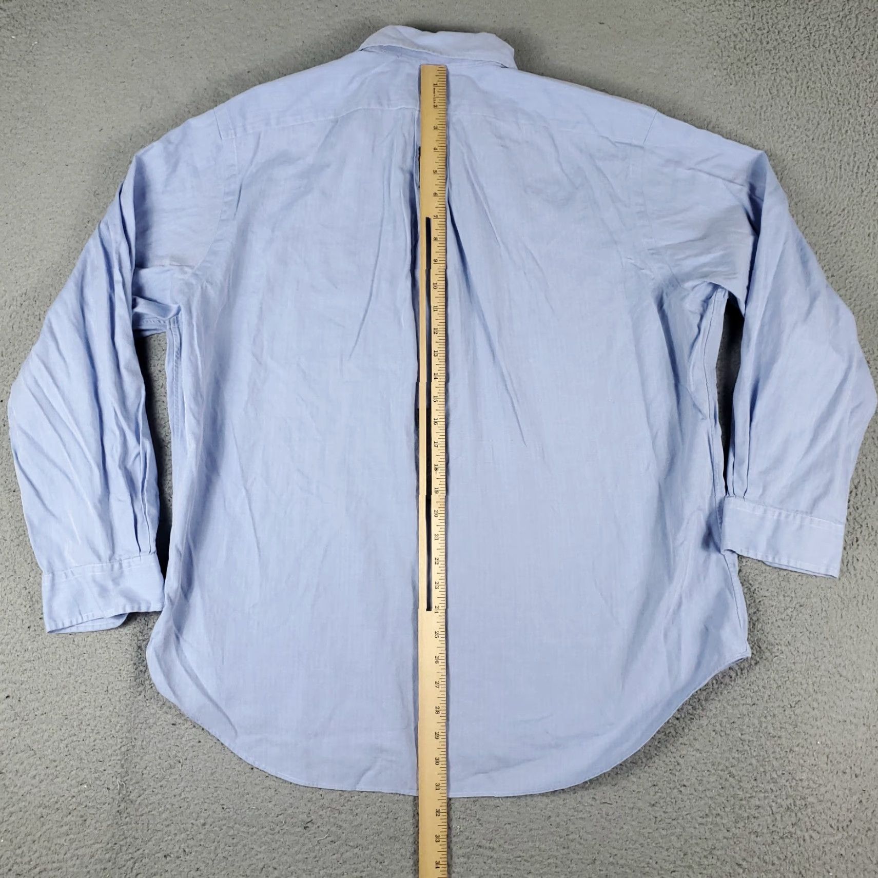Ralph Lauren Ralph Lauren Dress Shirt Mens Size 17 Blue Long Sleeve Button Down Classic Size 46R - 5 Thumbnail